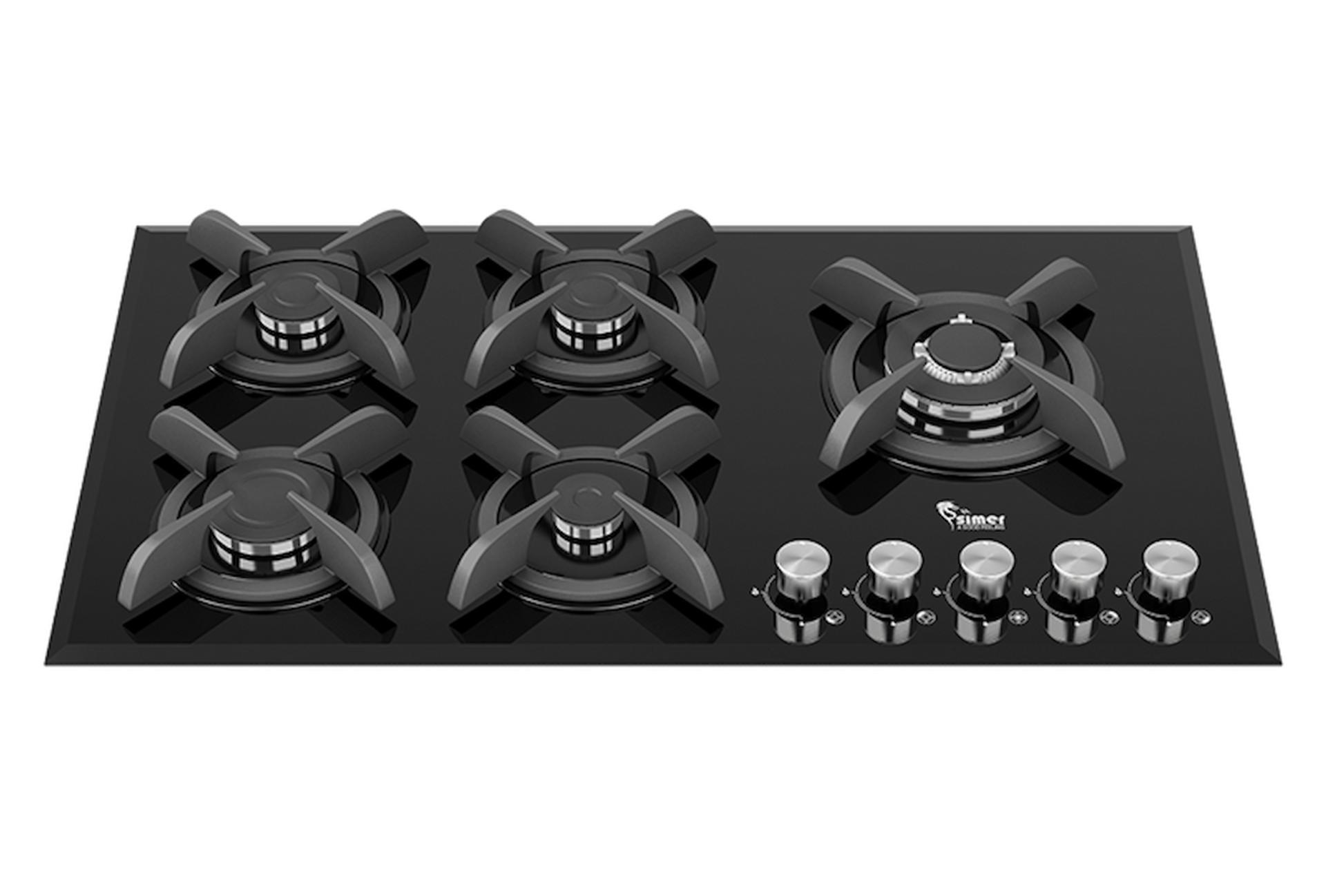 اجاق گاز صفحه ای و رومیزی سیمر G 571 رنگ مشکی