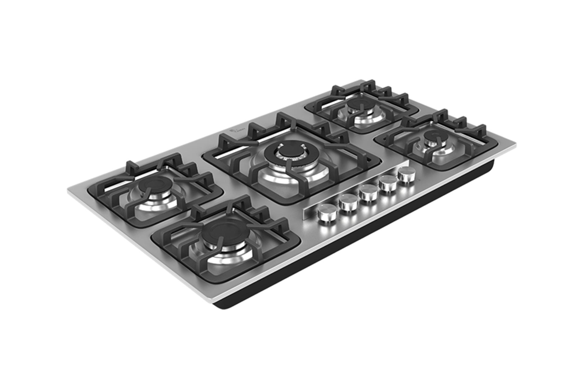 نمای سمت چپ اجاق گاز صفحه ای و رومیزی سیمر S 549