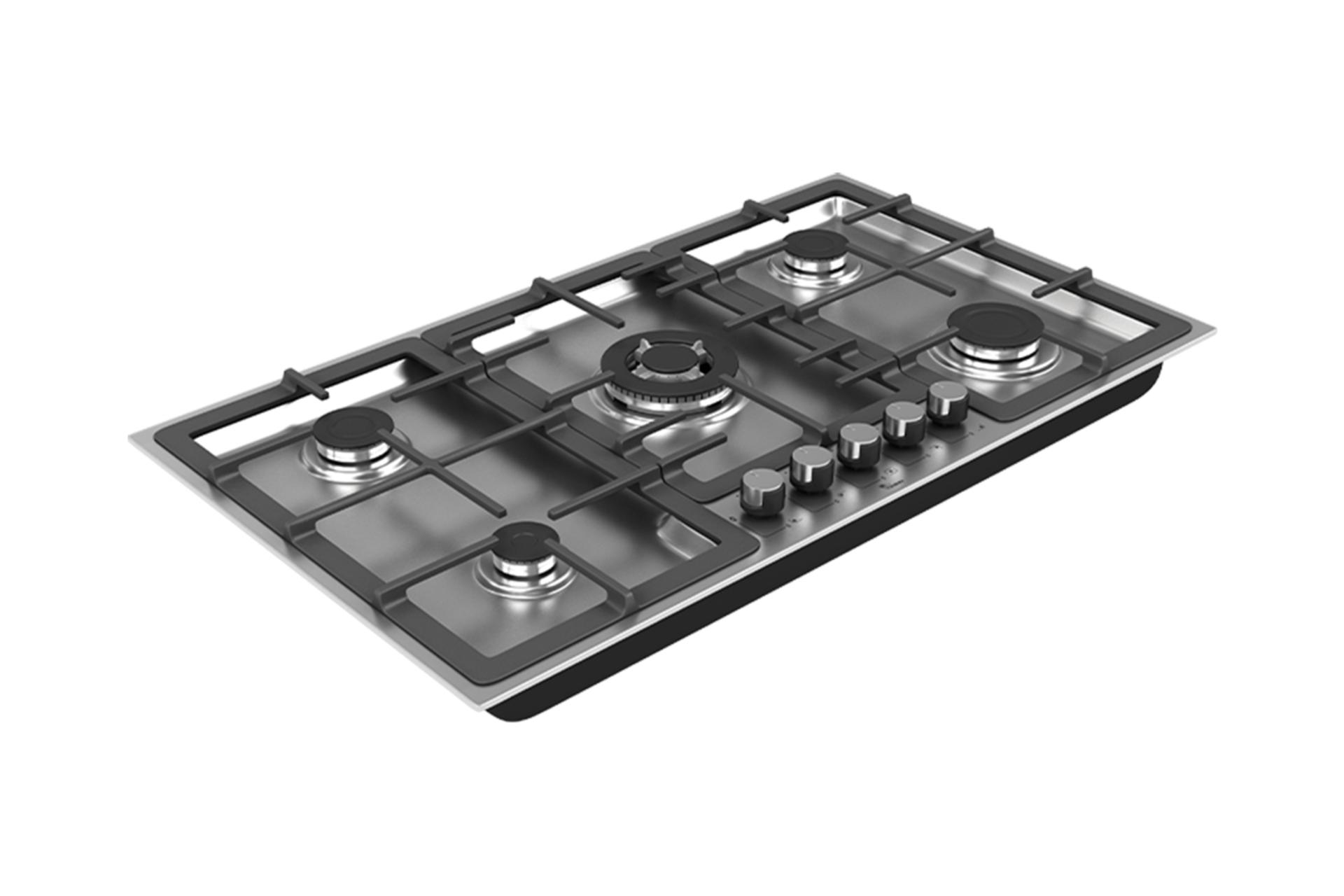 نمای سمت چپ اجاق گاز صفحه ای و رومیزی سیمر S 548