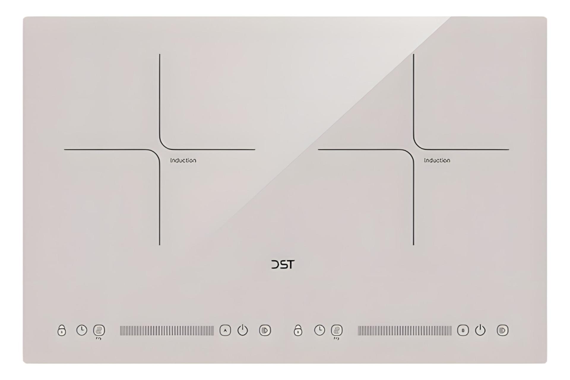 اجاق گاز صفحه ای و رومیزی دی اس تی DST i2H-01 رنگ سفید