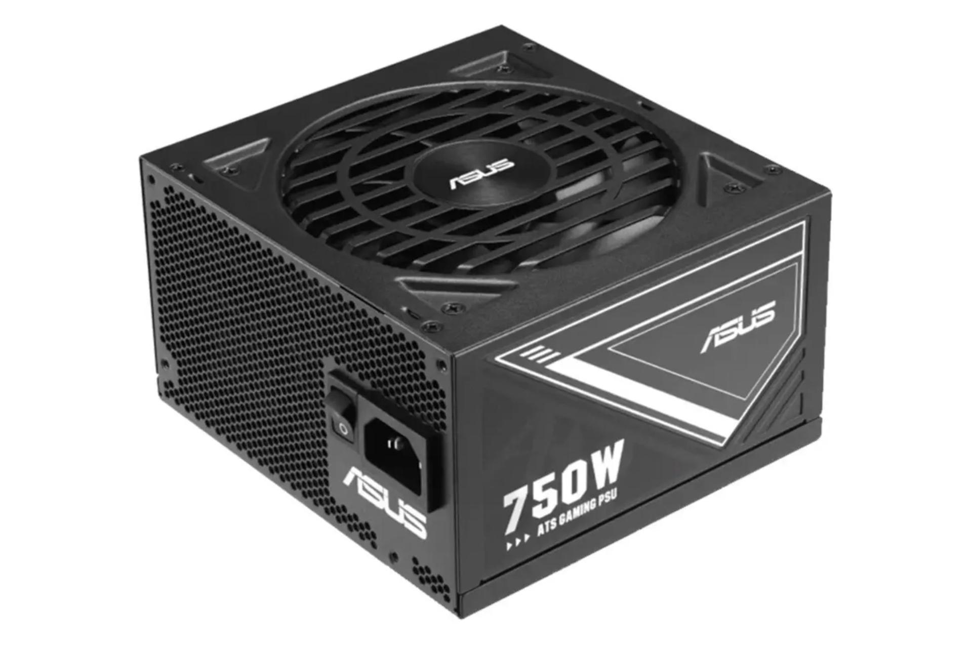 ابعاد و اندازه پاور کامپیوتر ایسوس 750W-ATS Gold با توان 750 وات