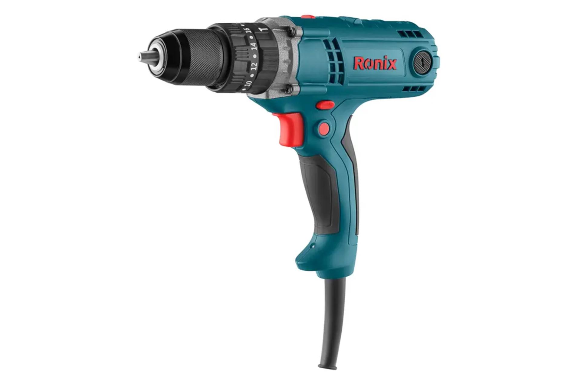 نمای سمت راست دریل پیچ گوشتی برقی رونیکس 2520