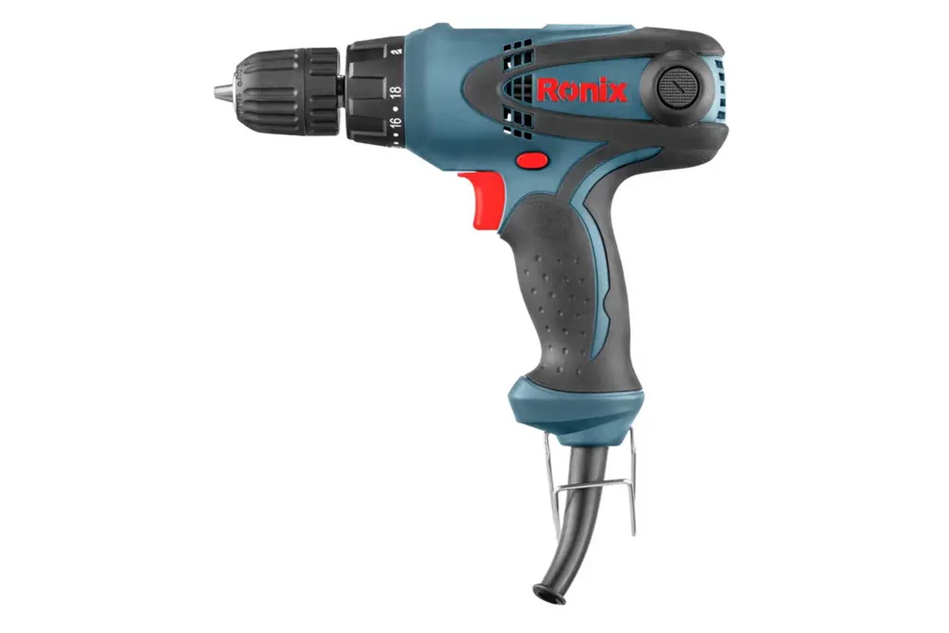 نمای کنار دریل پیچ گوشتی برقی رونیکس 2513