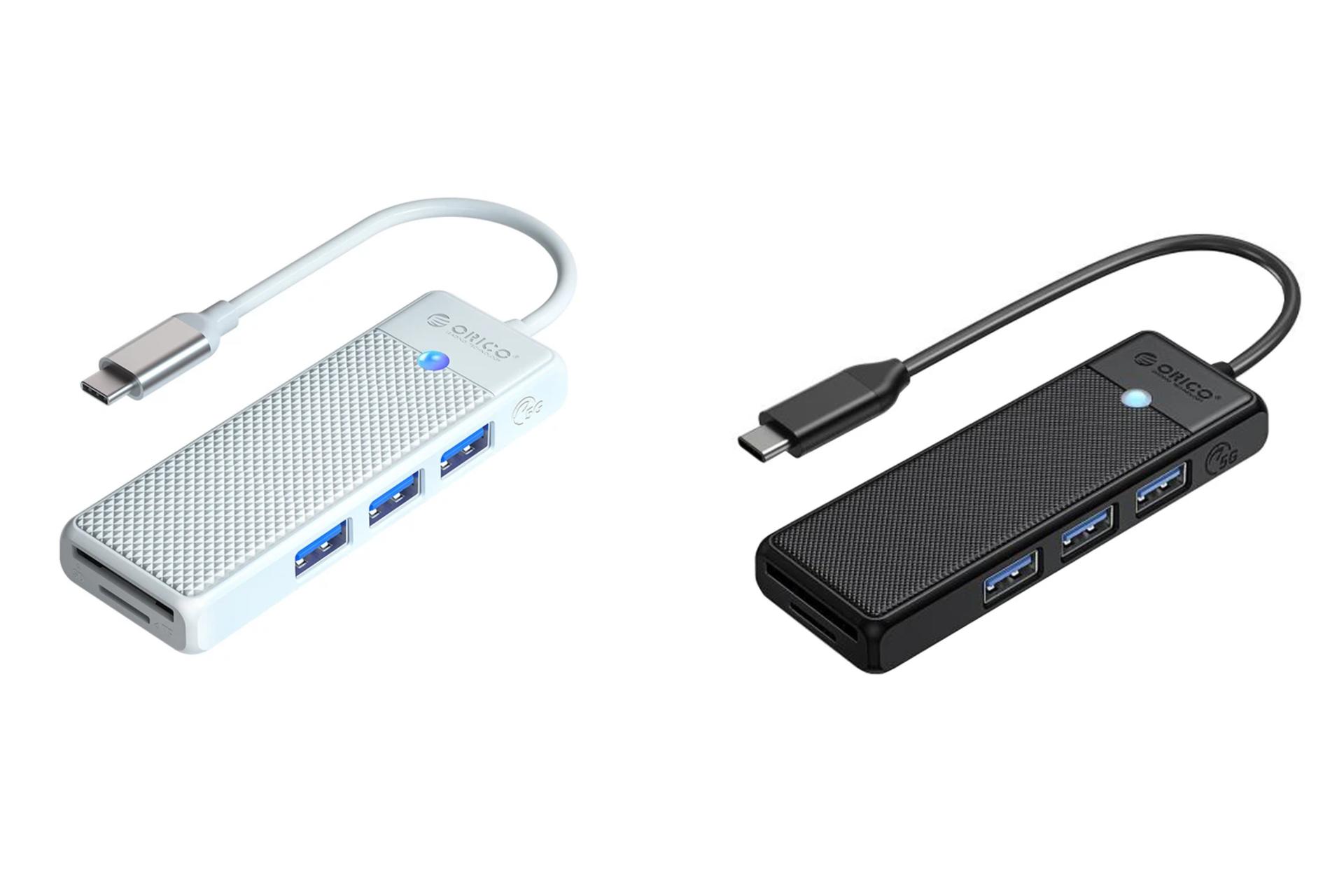 رنگ بندی هاب USB هاب USB-C اوریکو 5 پورت مدل PAPW3AT-C3-015