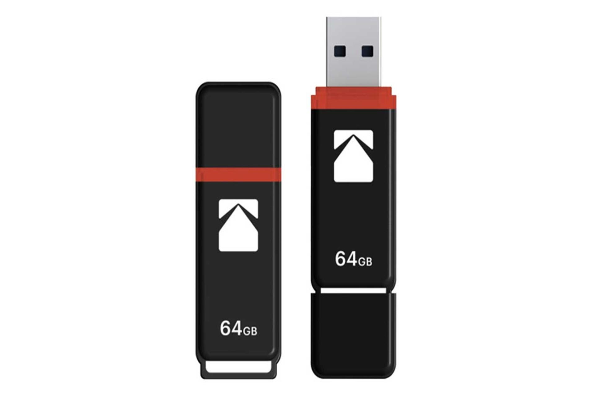 فلش مموری کداک مدل K102 ظرفیت 64 گیگابایت USB 2.0 رنگ مشکی