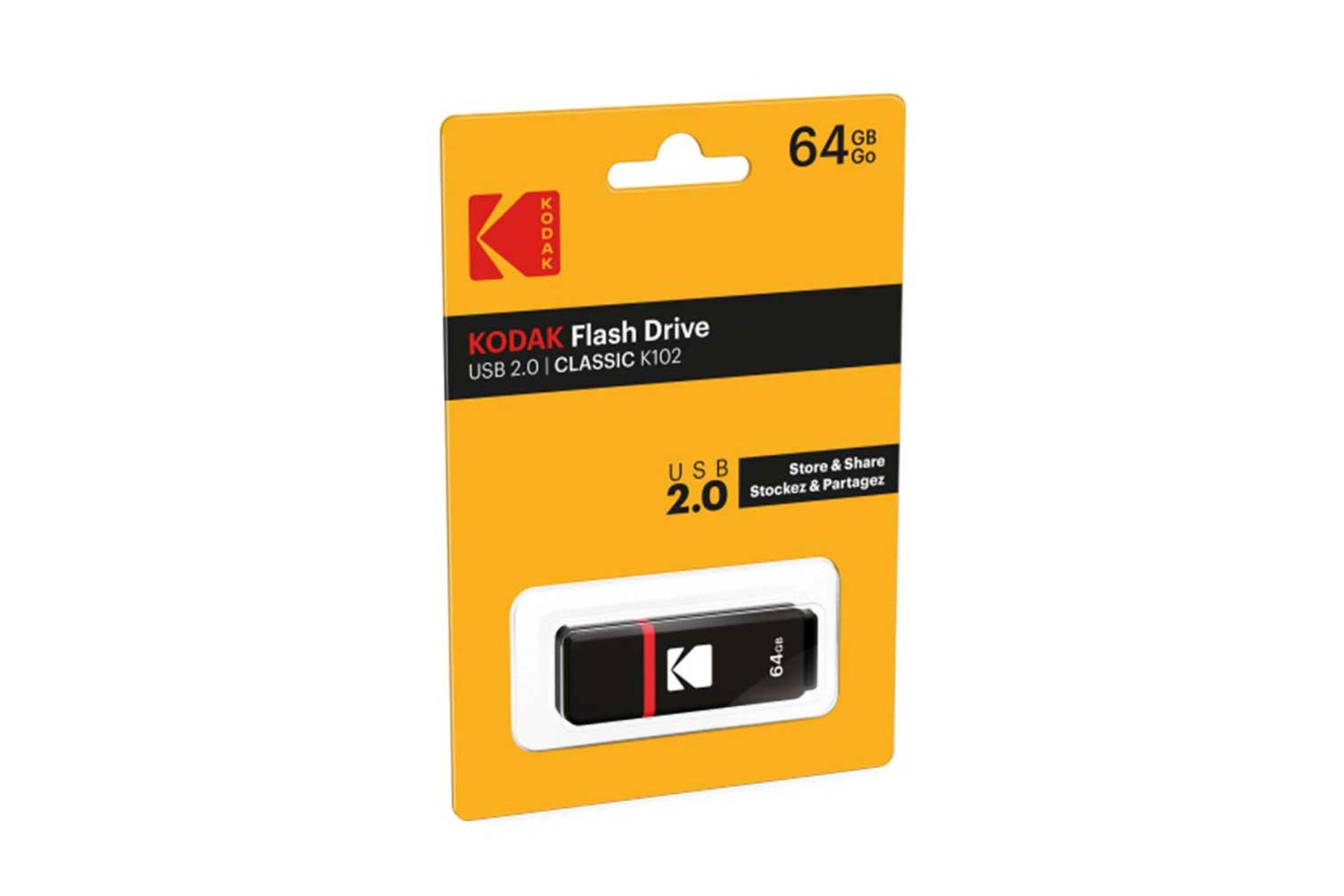 جعبه فلش مموری کداک مدل K102 ظرفیت 64 گیگابایت USB 2.0