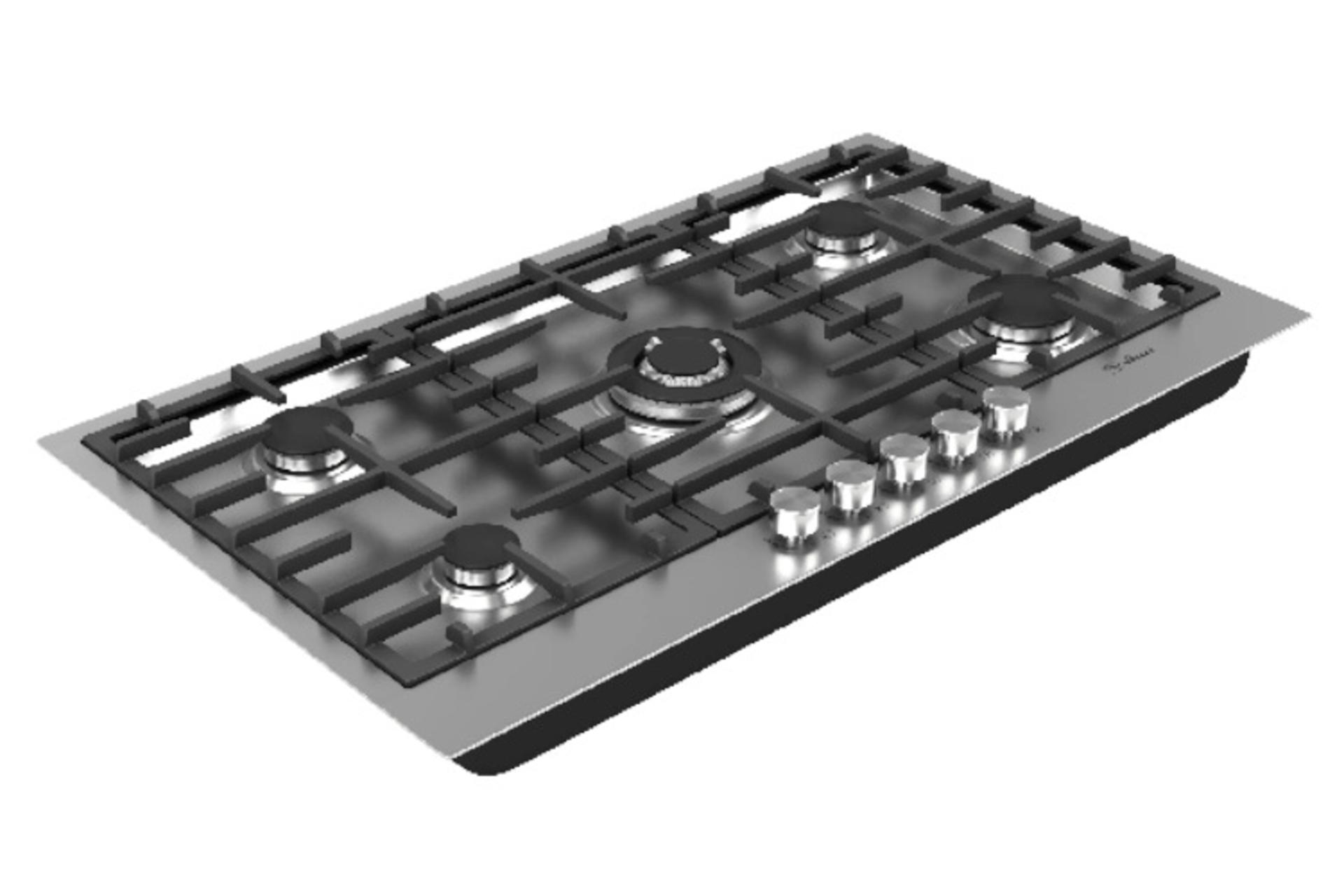 سمت چپ اجاق گاز صفحه‌ای داتیس Datees DS 524 استیل