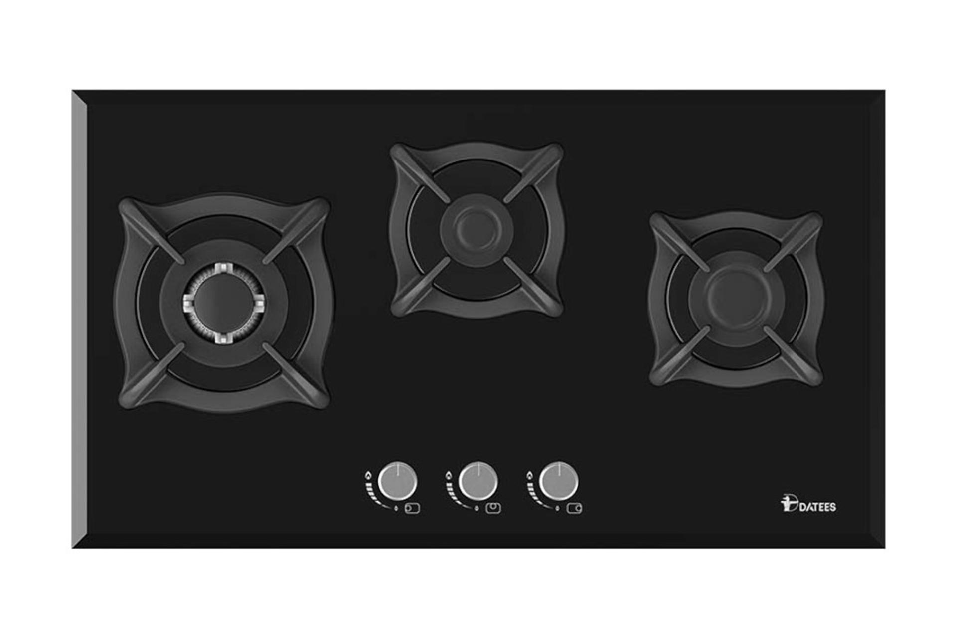 اجاق گاز صفحه‌ای داتیس Datees DG-302 مشکی از نمای بالا