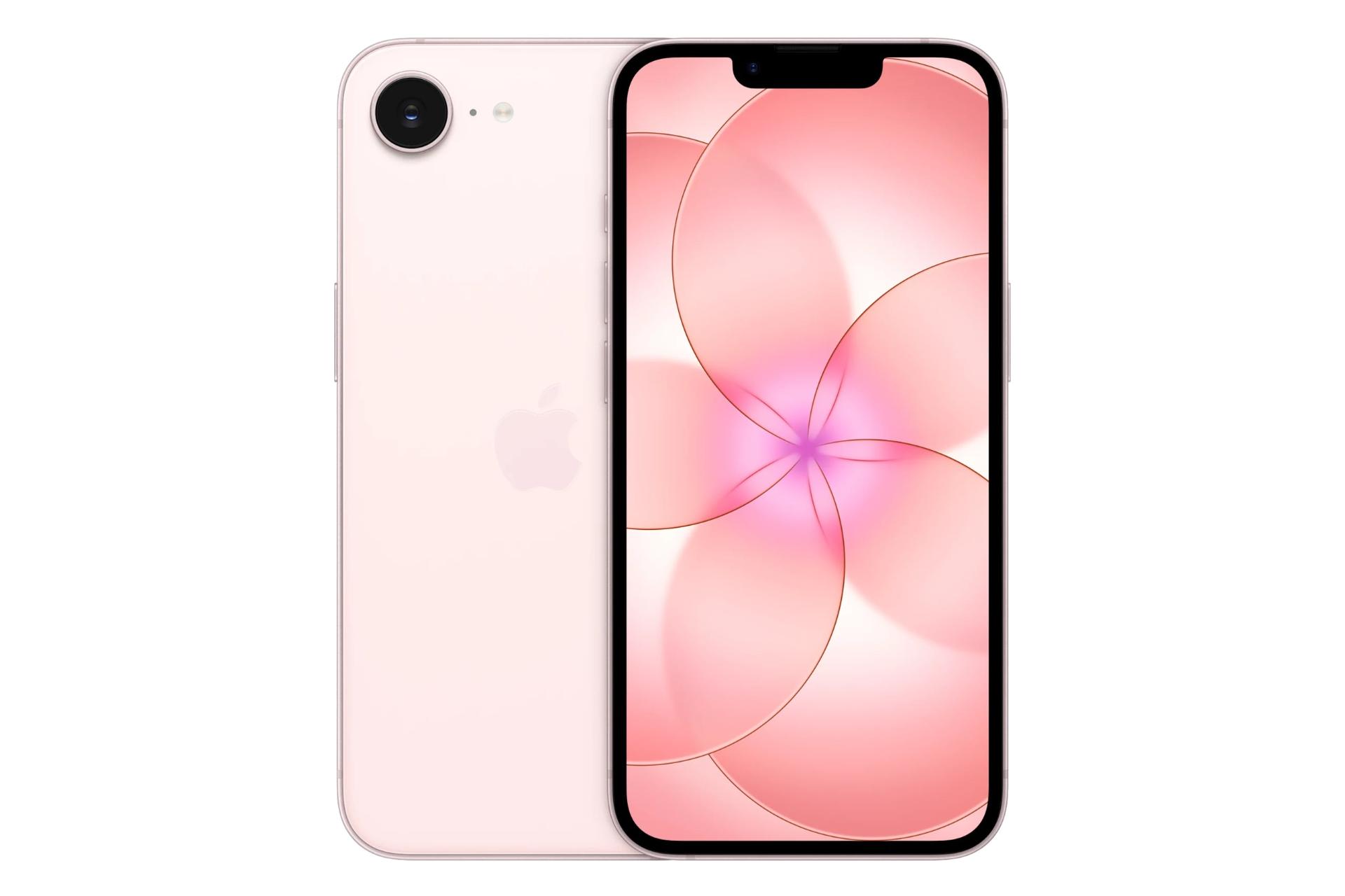 پنل جلو و پشت گوشی موبایل آیفون 17e اپل صورتی روشن / Apple iPhone 17e