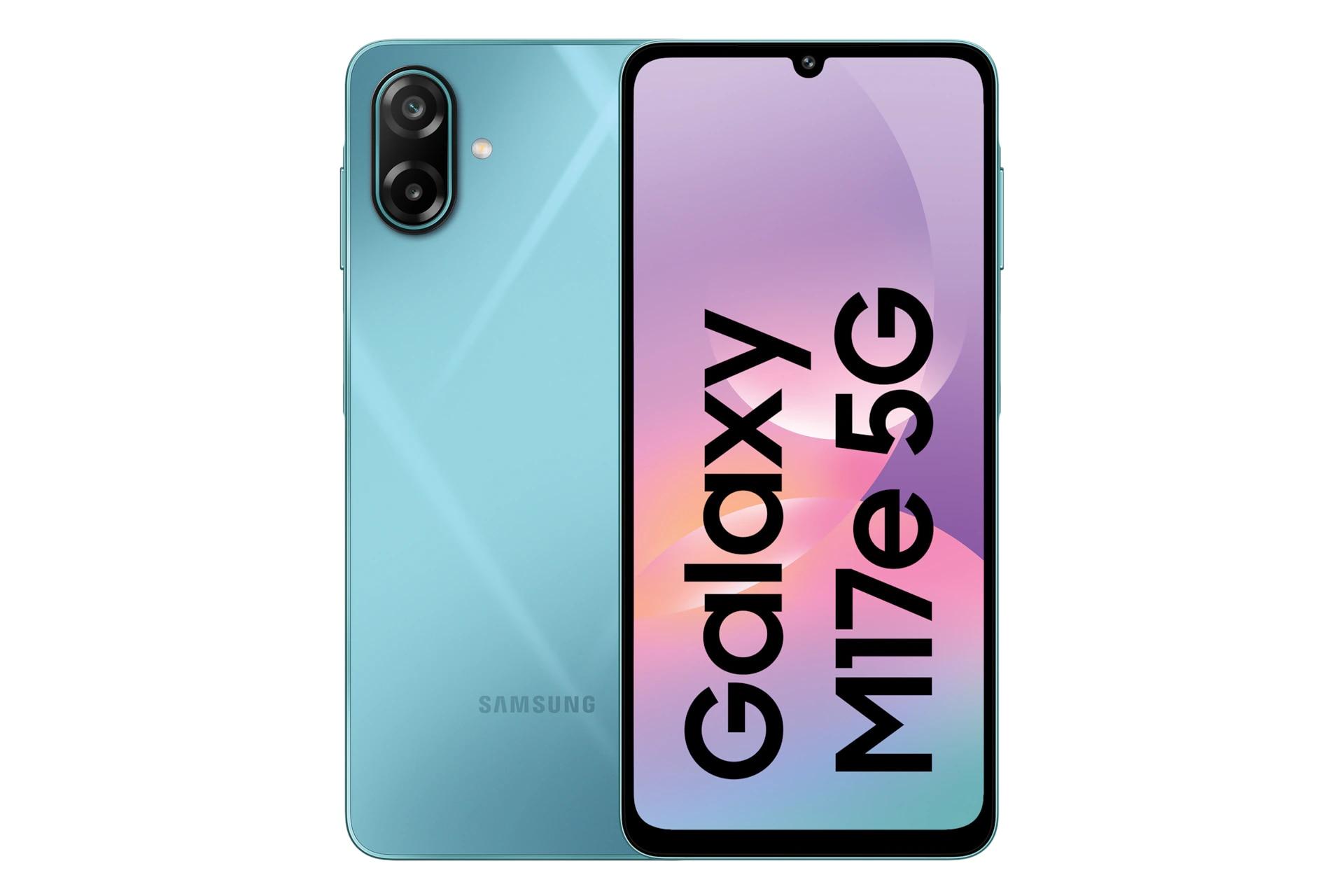 پنل جلو و پشت گوشی موبایل گلکسی M17e سامسونگ 5G آبی / Samsung Galaxy M17e 5G