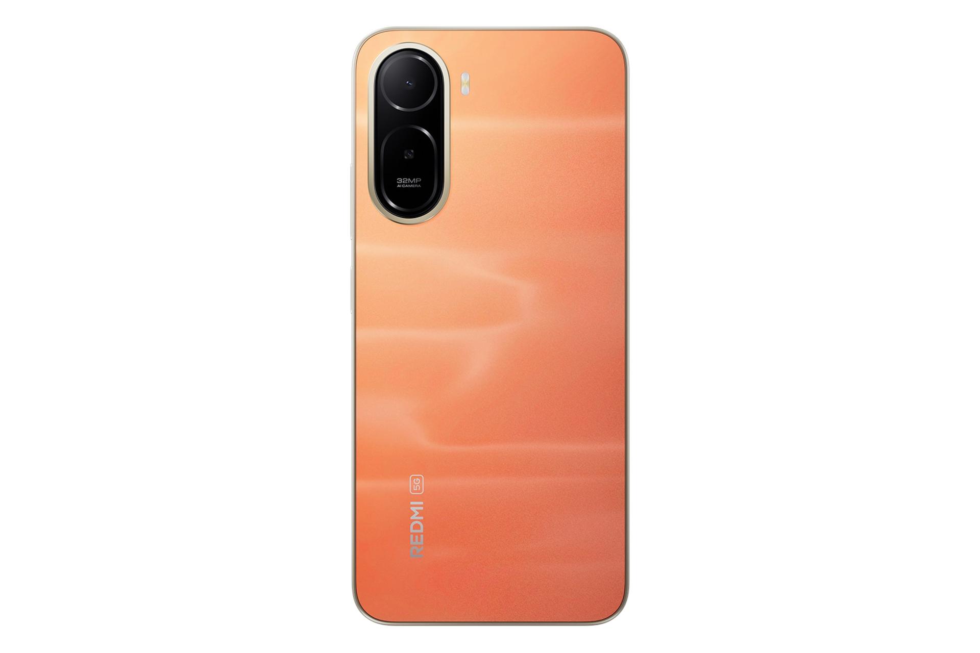 پنل پشت و چینش دوربین گوشی موبایل ردمی A7 پرو شیائومی 5G نارنجی / Xiaomi Redmi A7 Pro 5G