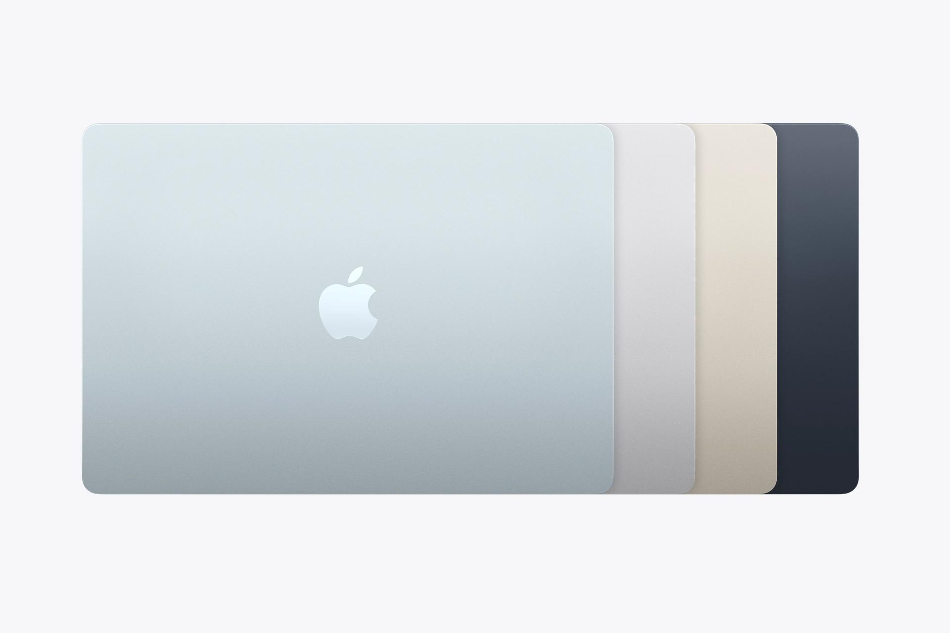 لپ تاپ اپل مک بوک ایر Apple MacBook Air 15 2026 نمای رنگ های مختلف