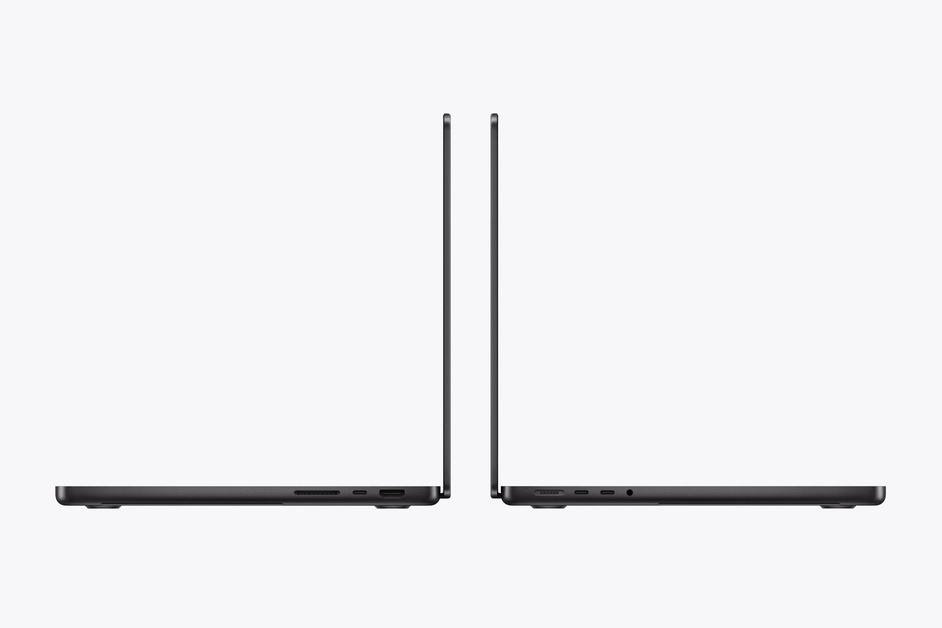 لپ تاپ اپل مک بوک پرو Apple Macbook Pro 14 2026 نمای جانبی و درگاه ها