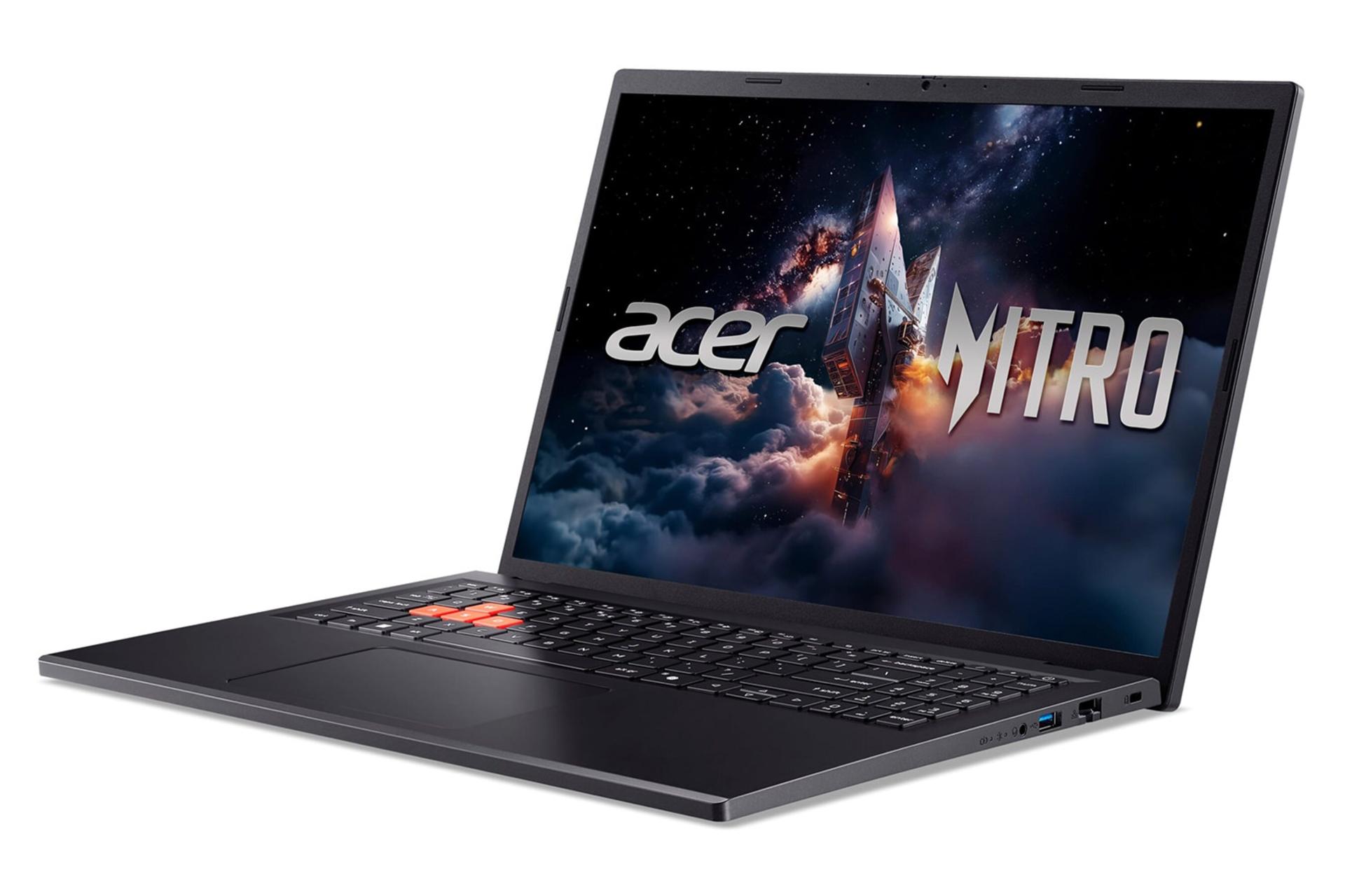 لپ تاپ ایسر Acer Nitro Lite 16 NL16-71G نمای جلو و راست