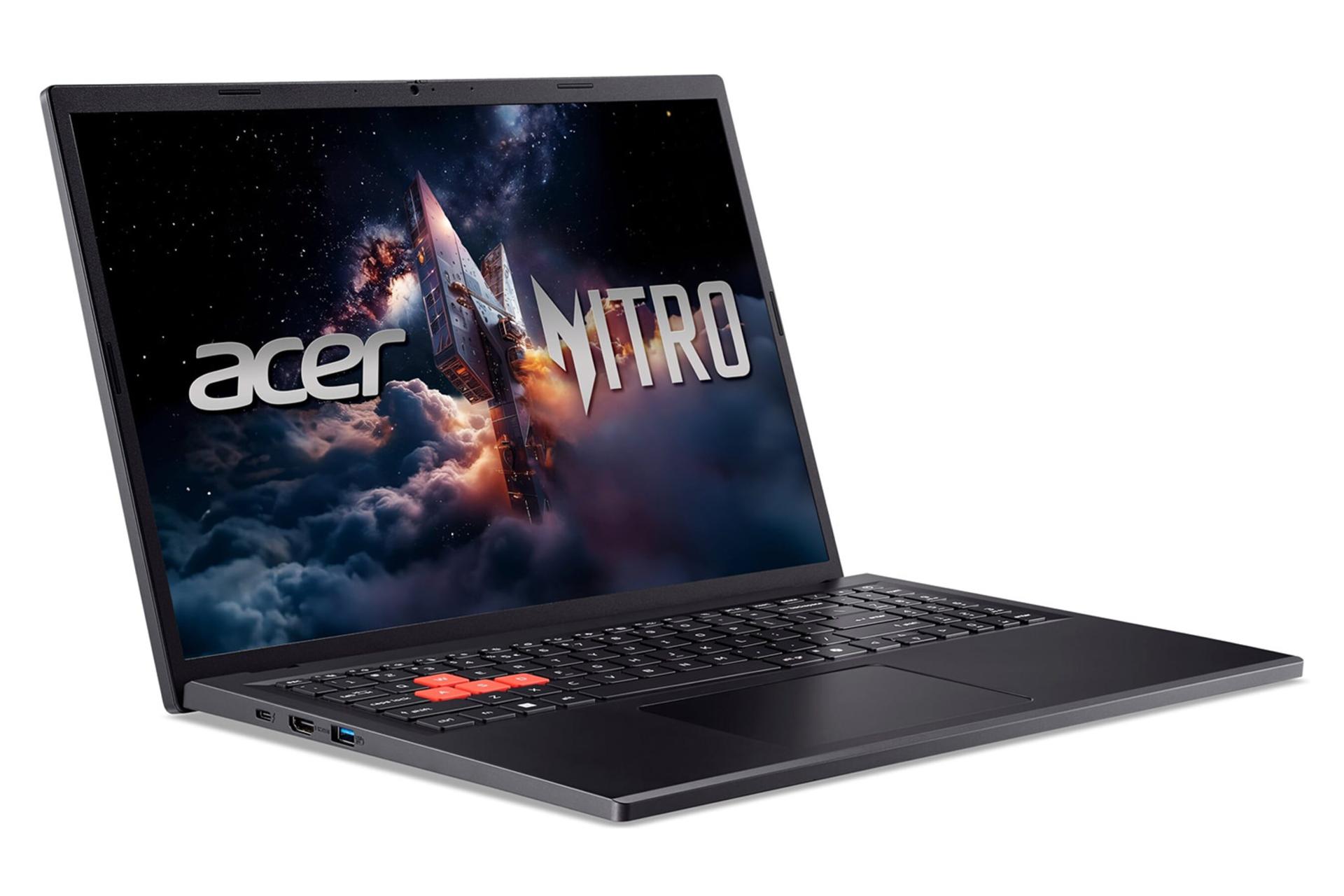 لپ تاپ ایسر Acer Nitro Lite 16 NL16-71G نمای جلو و چپ