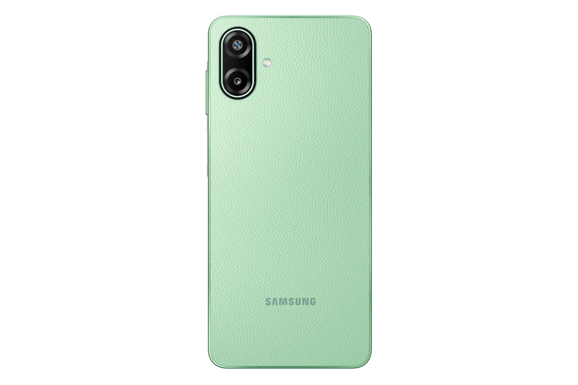 پنل پشت و چینش دوربین گوشی موبایل گلکسی F70e سامسونگ 5G سبز / Samsung Galaxy F70e 5G