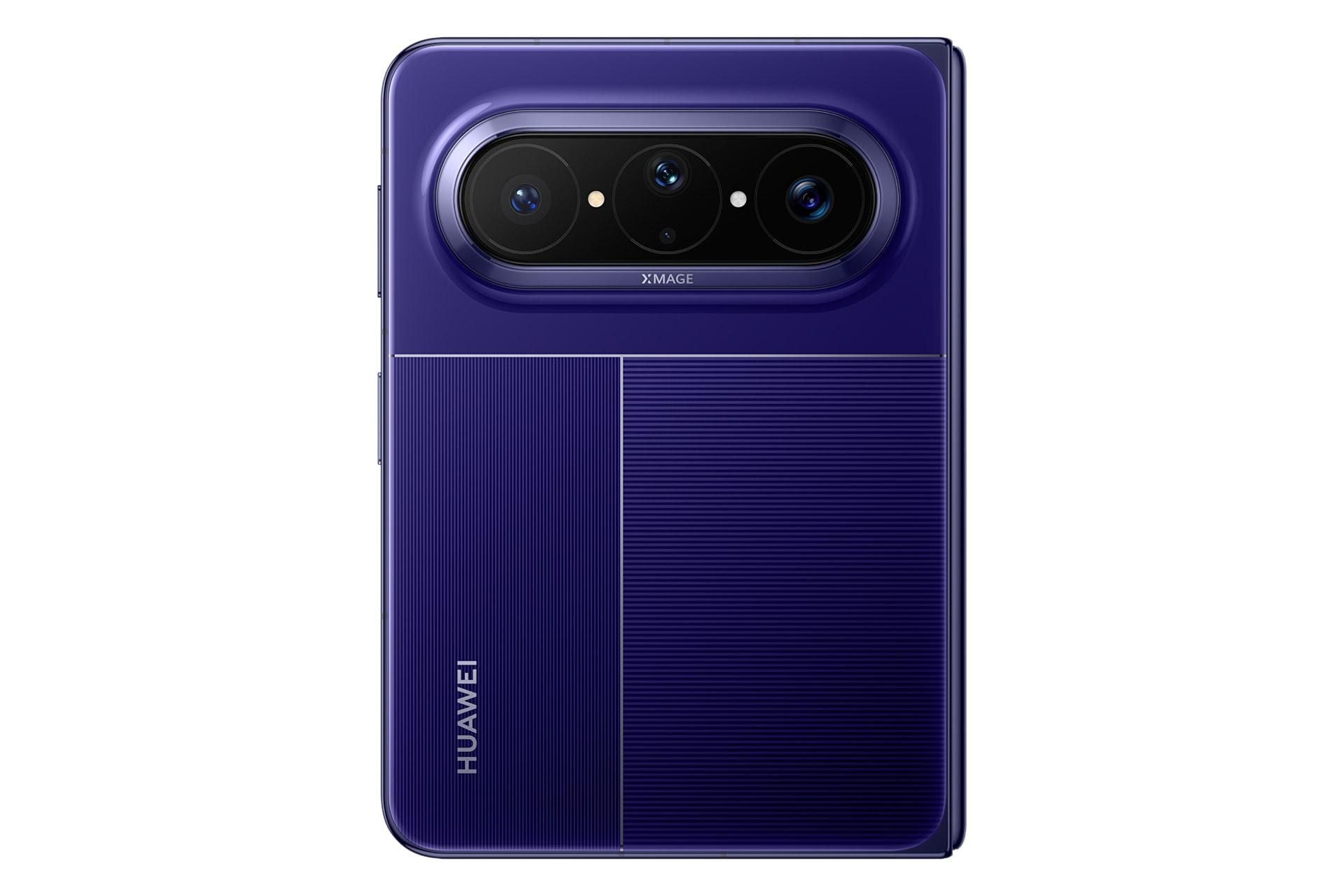 پنل پشت و چینش دوربین گوشی موبایل پیورا ایکس مکس هواوی سرمه ای / Huawei Pura X Max