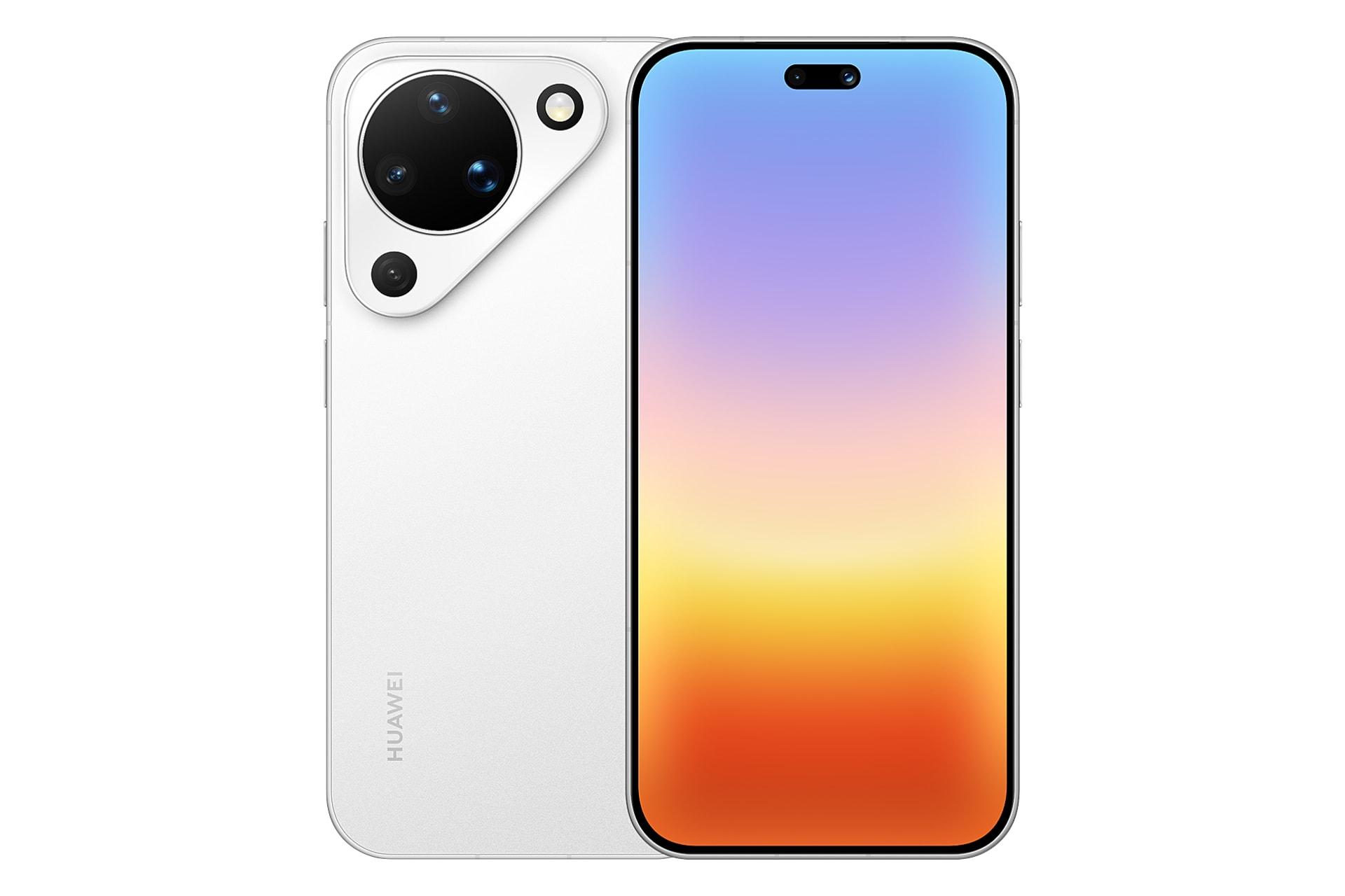 پنل جلو و پشت گوشی موبایل پیورا 90 هواوی سفید / Huawei Pura 90