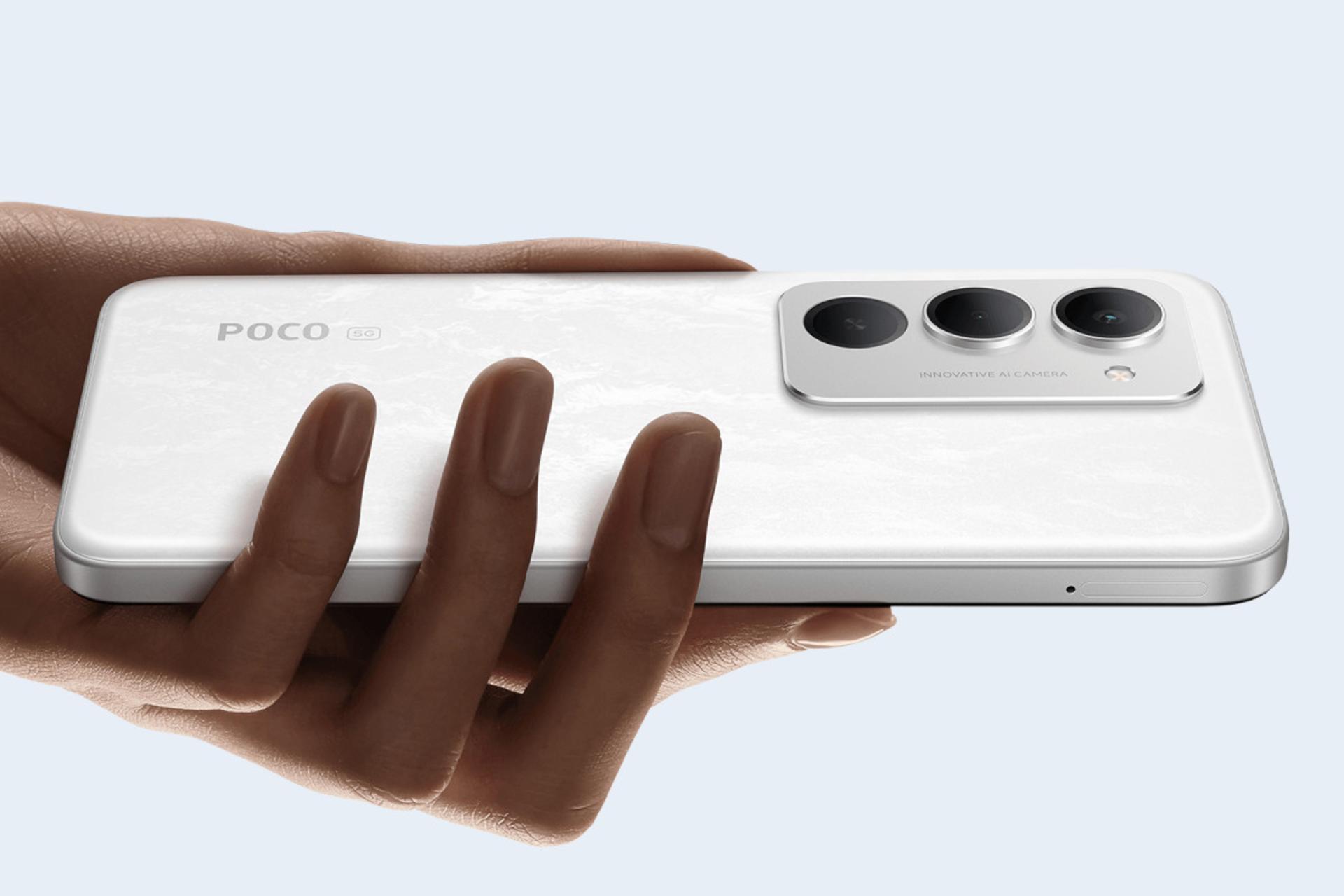 چینش دوربین گوشی موبایل پوکو M8s شیائومی سفید / Xiaomi Poco M8s