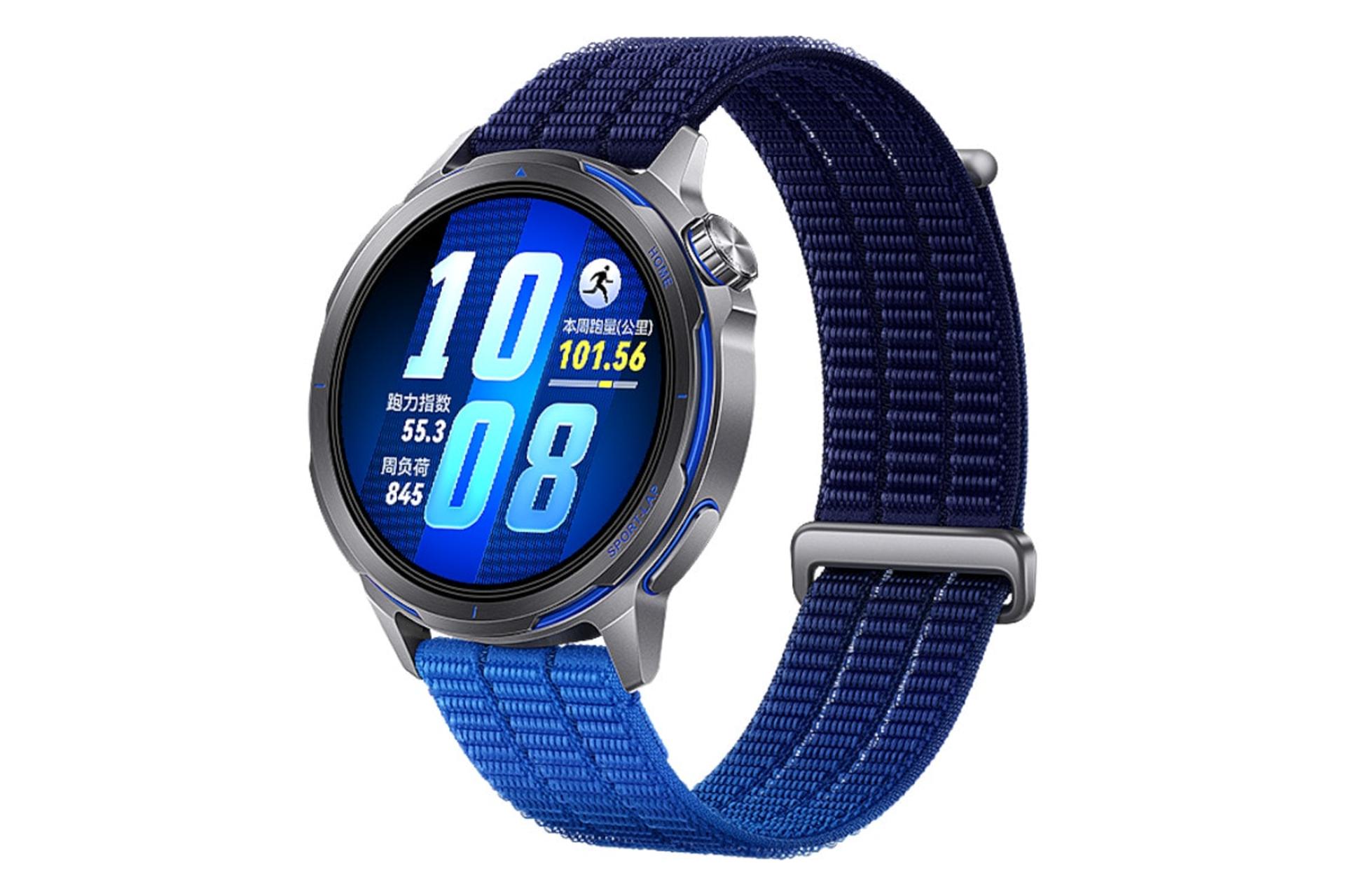 ساعت هوشمند هواوی واچ GT Runner 2 مشکی با بند آبی / Huawei Watch GT Runner 2