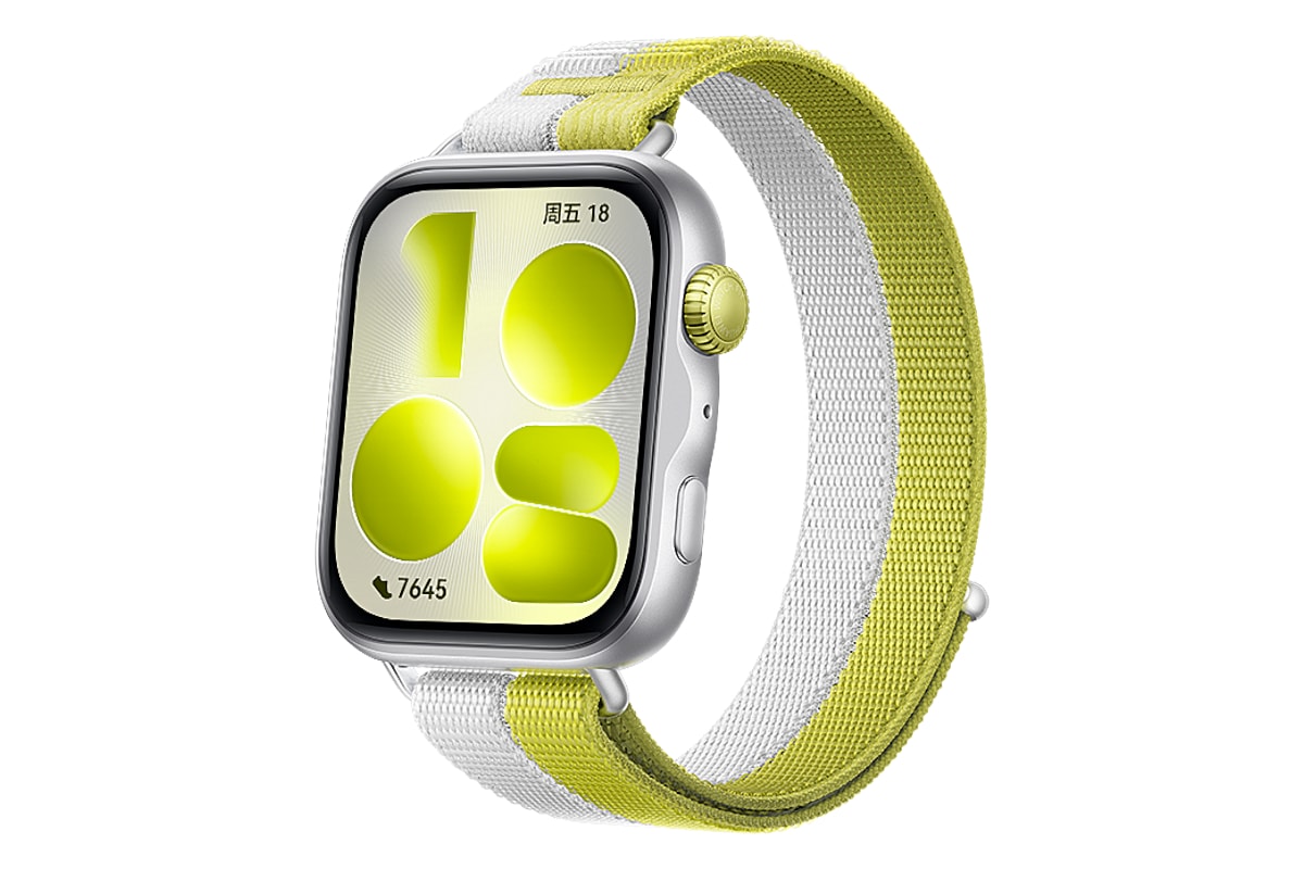 ساعت هوشمند هواوی واچ فیت 5 نقره ای با بند خاکستری و سبز / Huawei Watch Fit 5