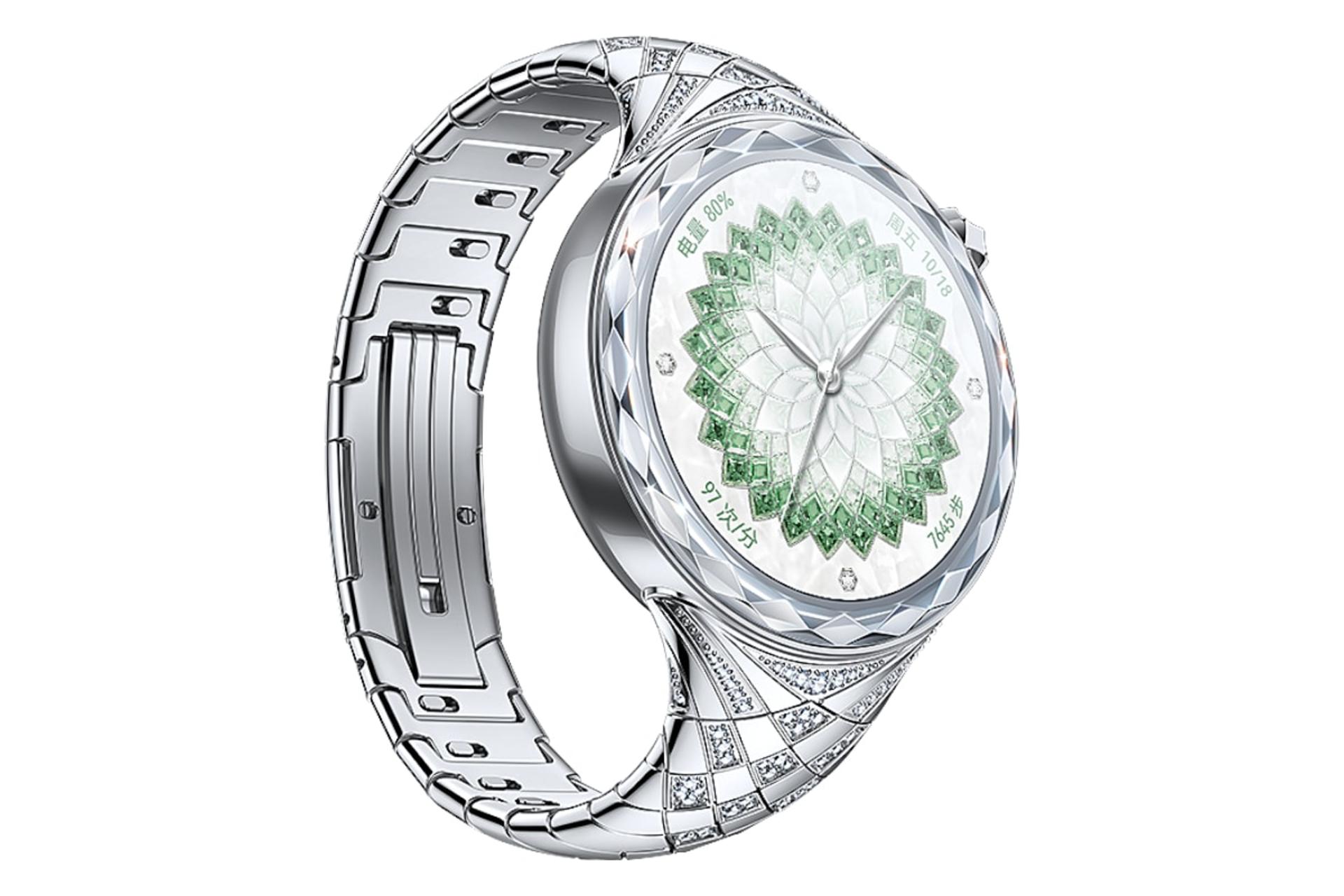 سمت چپ ساعت هوشمند هواوی واچ Huawei Watch Ultimate Star Diamond Edition