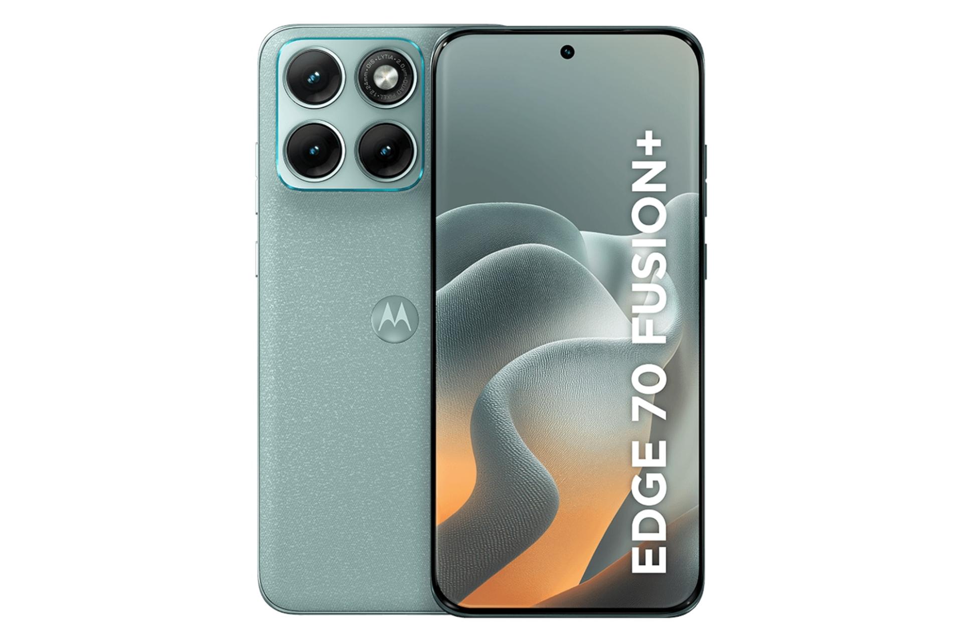 پنل جلو و پشت گوشی موبایل موتورولا اج 70 فیوژن پلاس سبز روشن / Motorola Edge 70 Fusion Plus