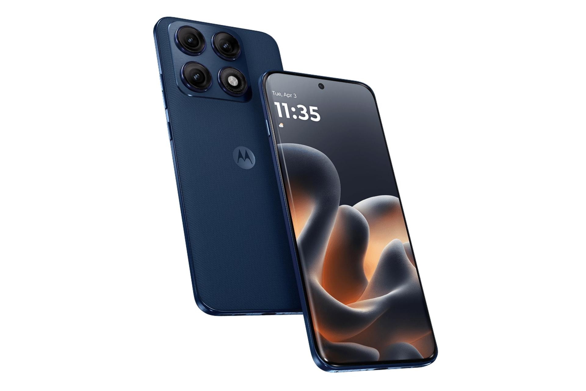 پنل جلو و پشت گوشی موبایل موتورولا اج 70 پرو سرمه ای تیره / Motorola Edge 70 Pro