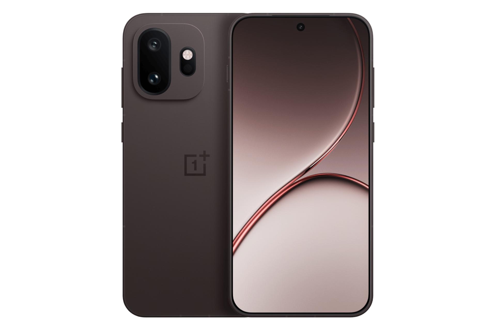 پنل جلو و پشت گوشی موبایل وان پلاس 15T قهوه ای تیره / OnePlus 15T