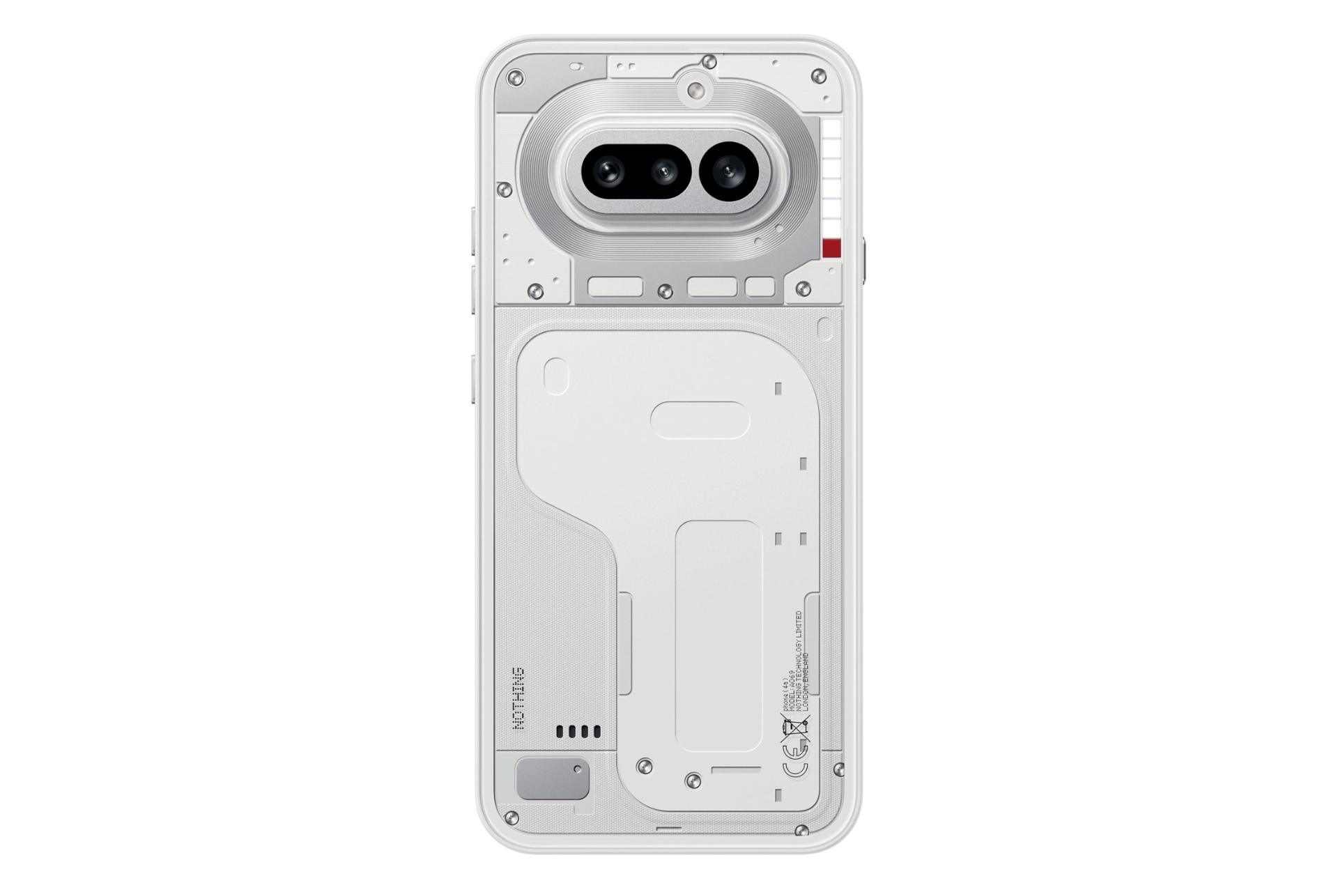 پنل پشت و چینش دوربین گوشی موبایل ناتینگ فون 4a سفید / Nothing Phone 4a