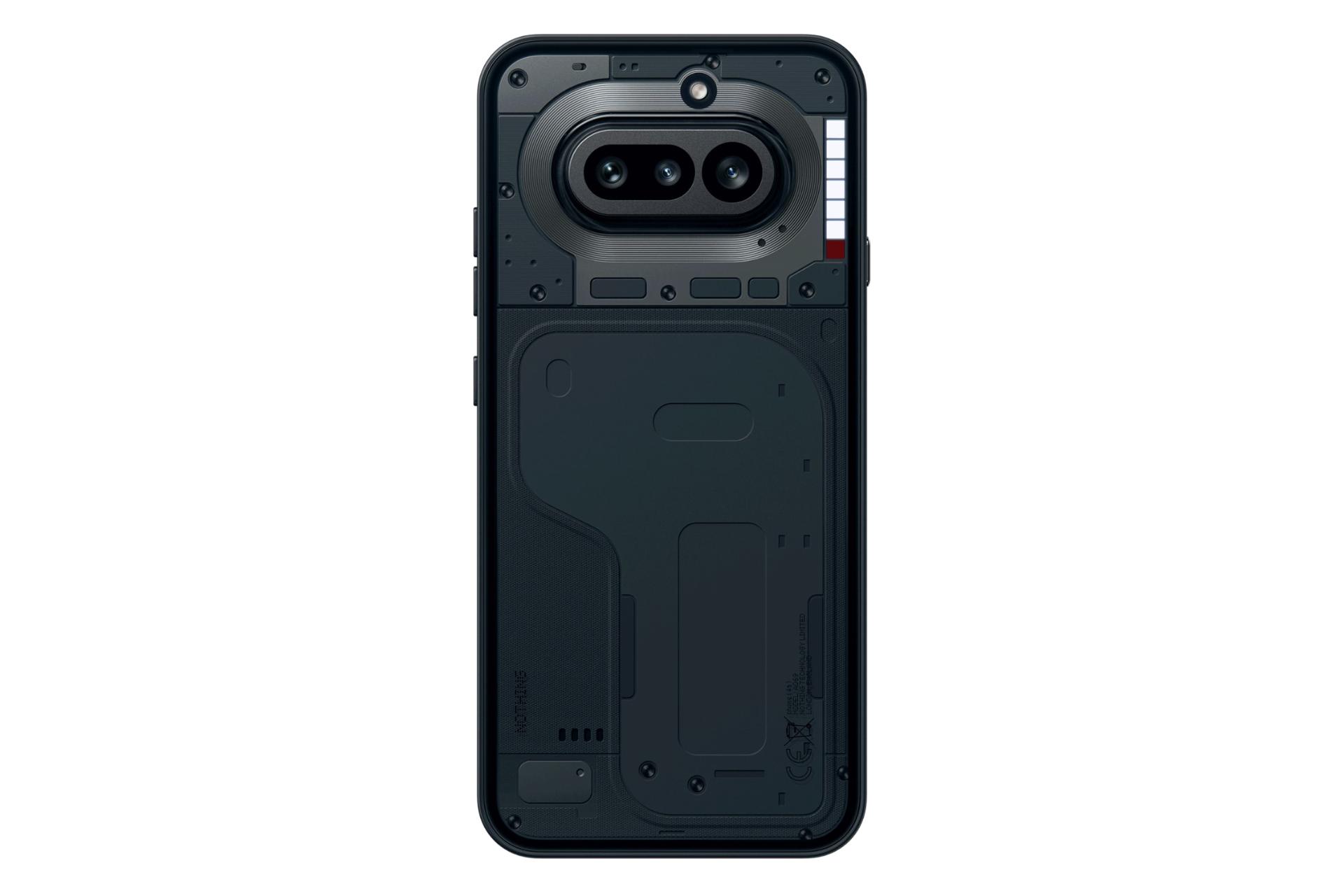 پنل پشت و چینش دوربین گوشی موبایل ناتینگ فون 4a مشکی / Nothing Phone 4a