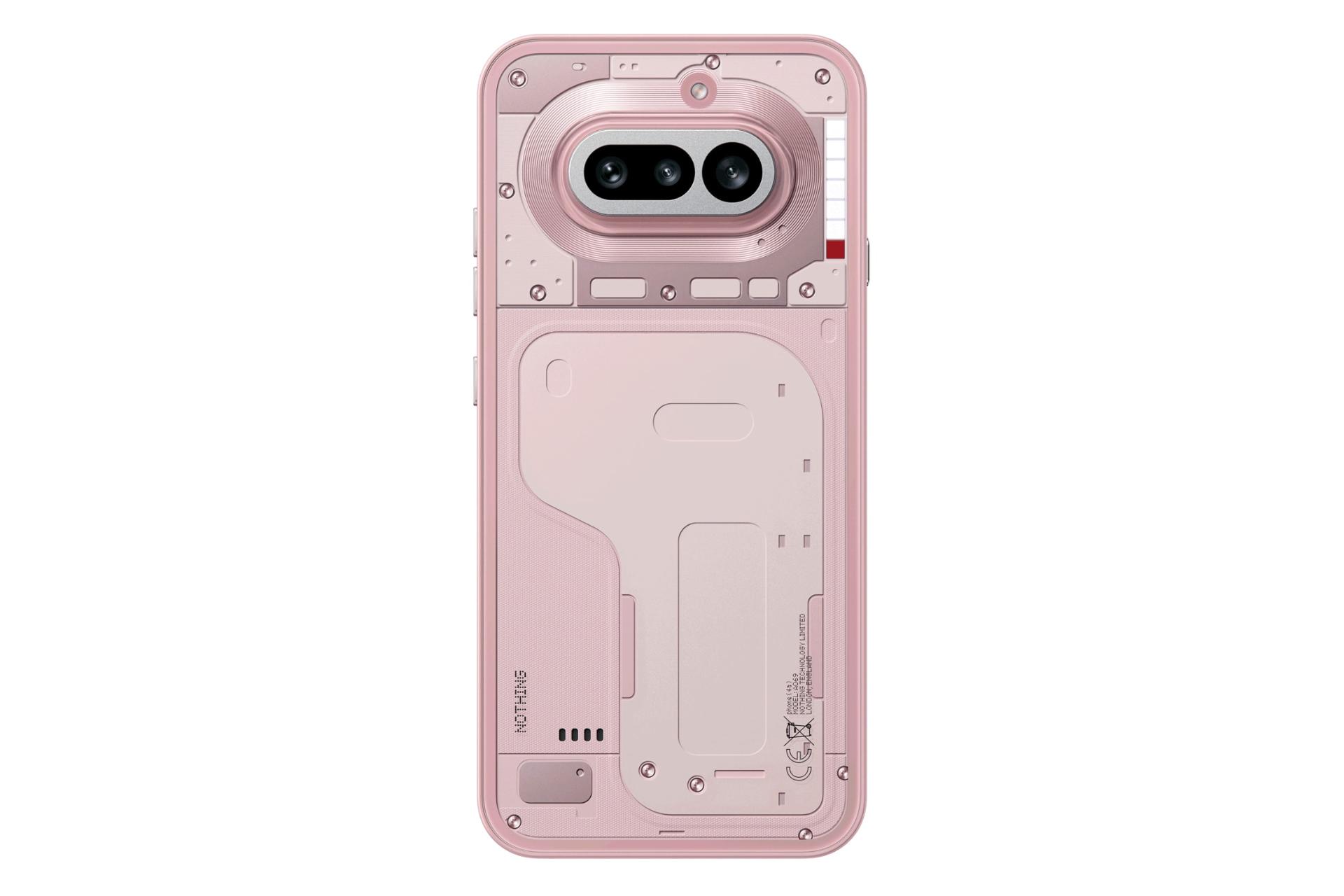 پنل پشت و چینش دوربین گوشی موبایل ناتینگ فون 4a صورتی / Nothing Phone 4a