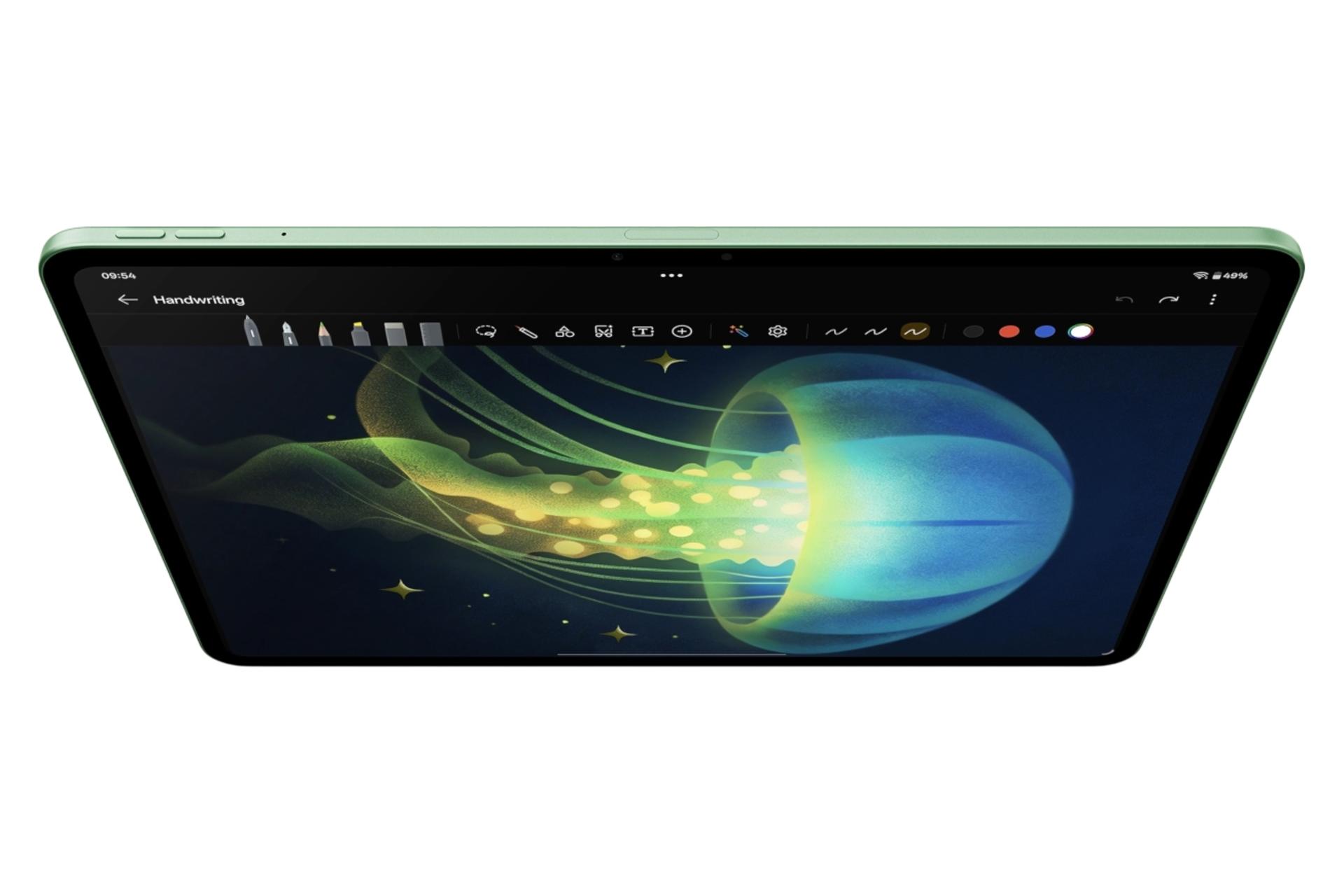 پنل جلو و صفحه نمایش تبلت وان پلاس پد 4 سبز روشن / OnePlus Pad 4