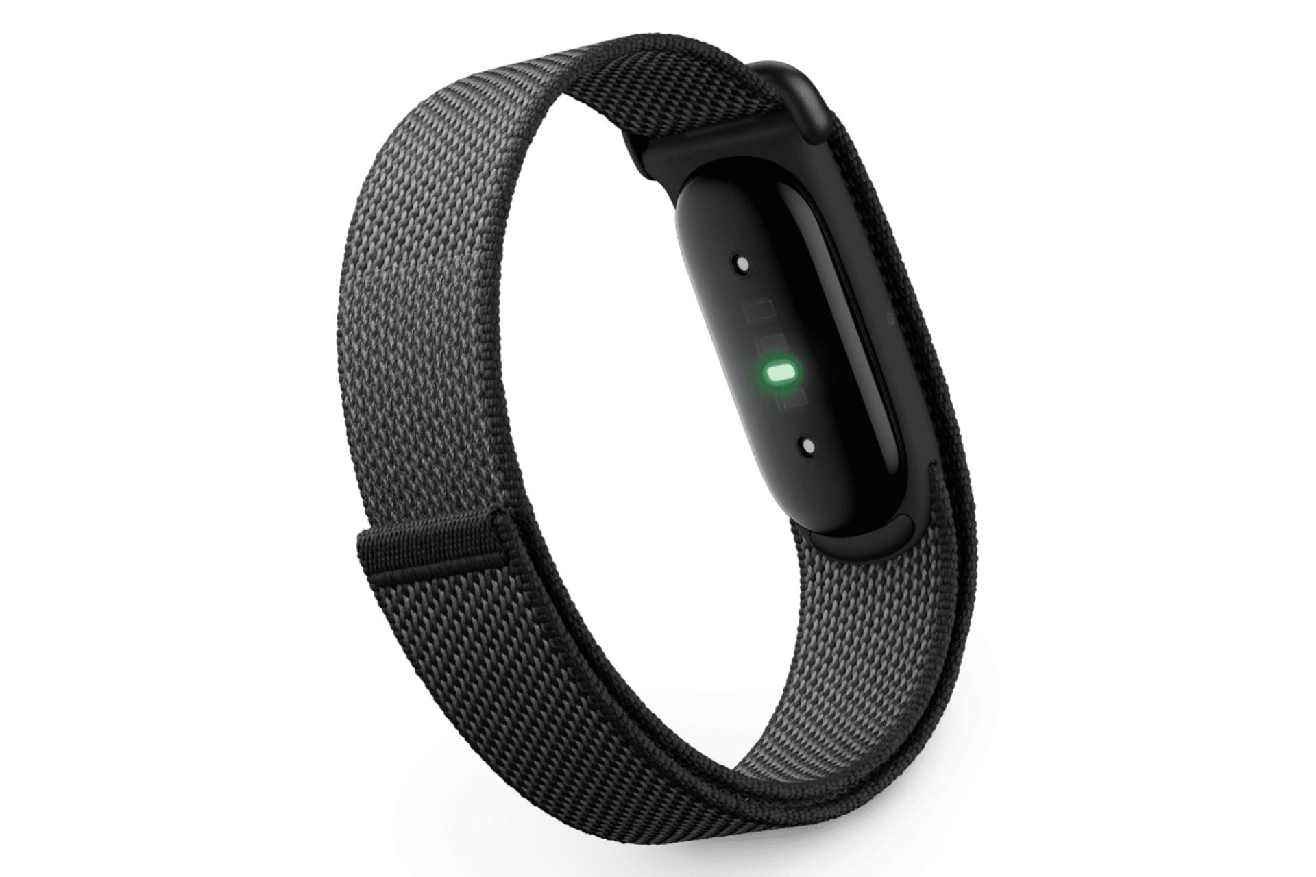 پشت دستبند هوشمند فیت بیت ایر گوگل مشکی / Google Fitbit Air