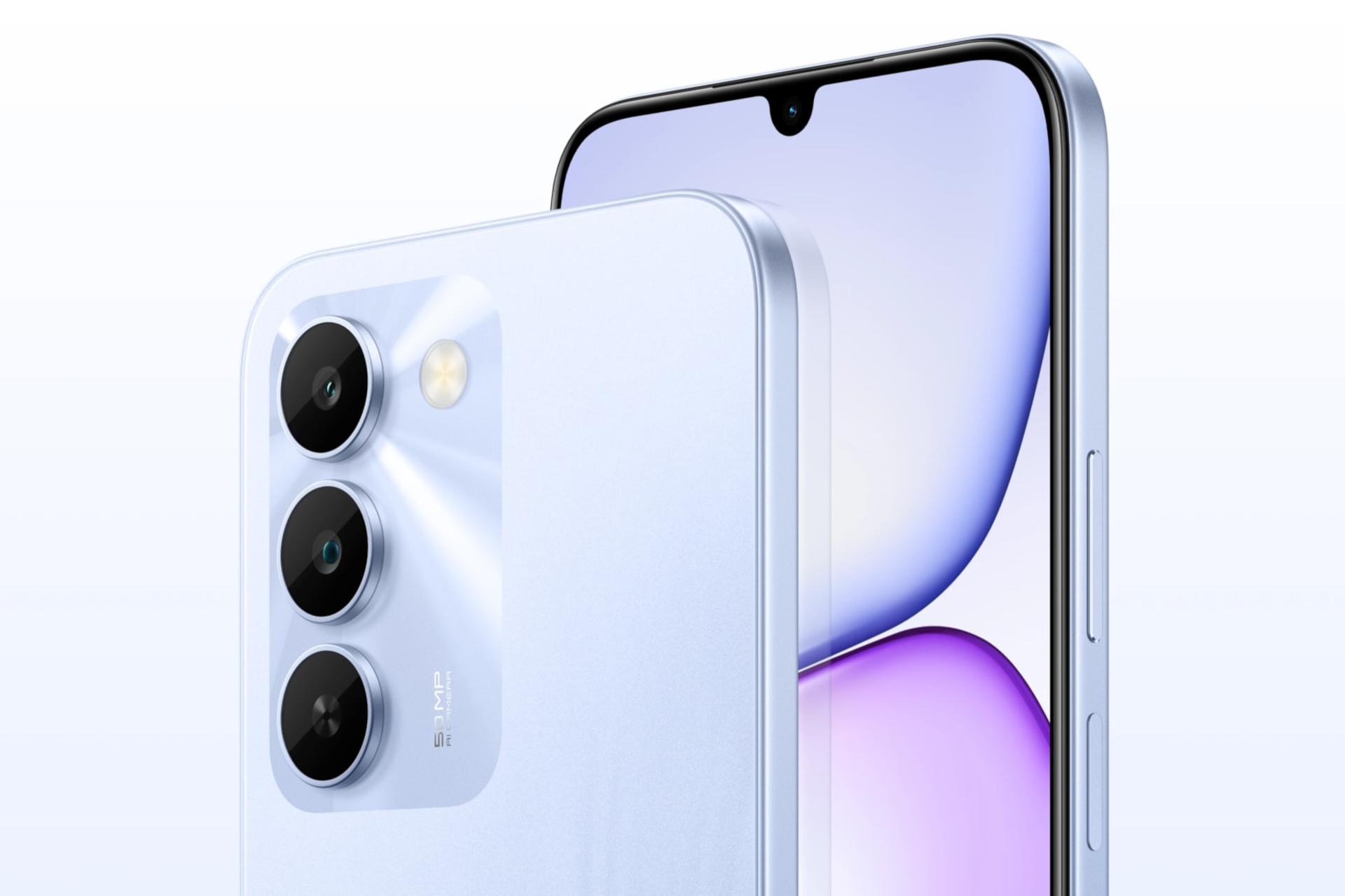 چینش دوربین گوشی موبایل ریلمی Realme C100 5G ارغوانی
