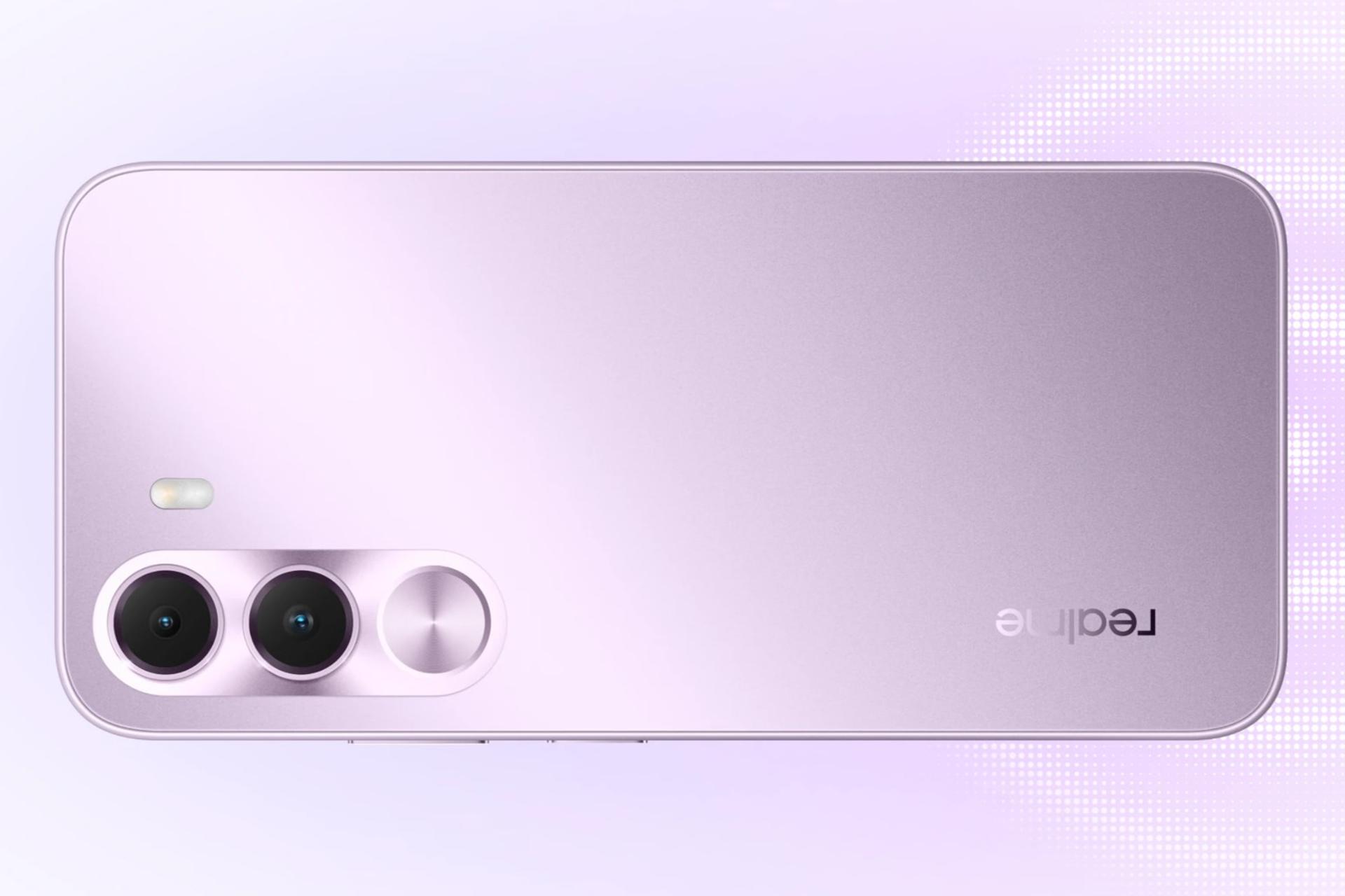 گوشی موبایل ریلمی Realme C100i ارغوانی از نمای بالا