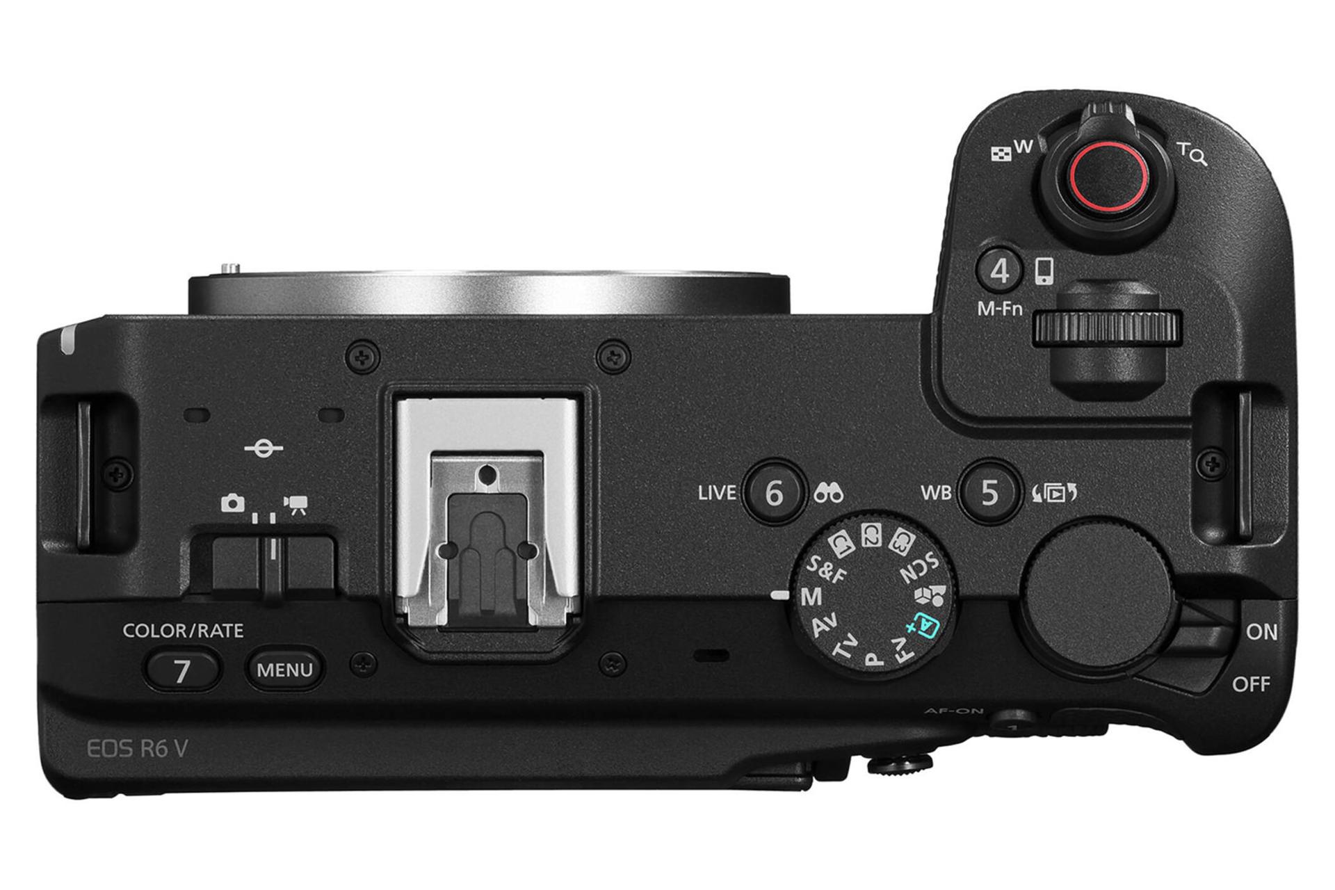 دوربین عکاسی کانن Canon EOS R6 V نمای بالا