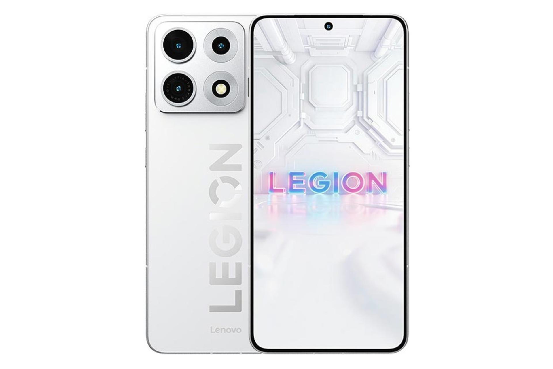 پنل جلو و پشت گوشی موبایل Legion Y70 لنوو نسخه 2026 سفید / Lenovo Legion Y70 2026