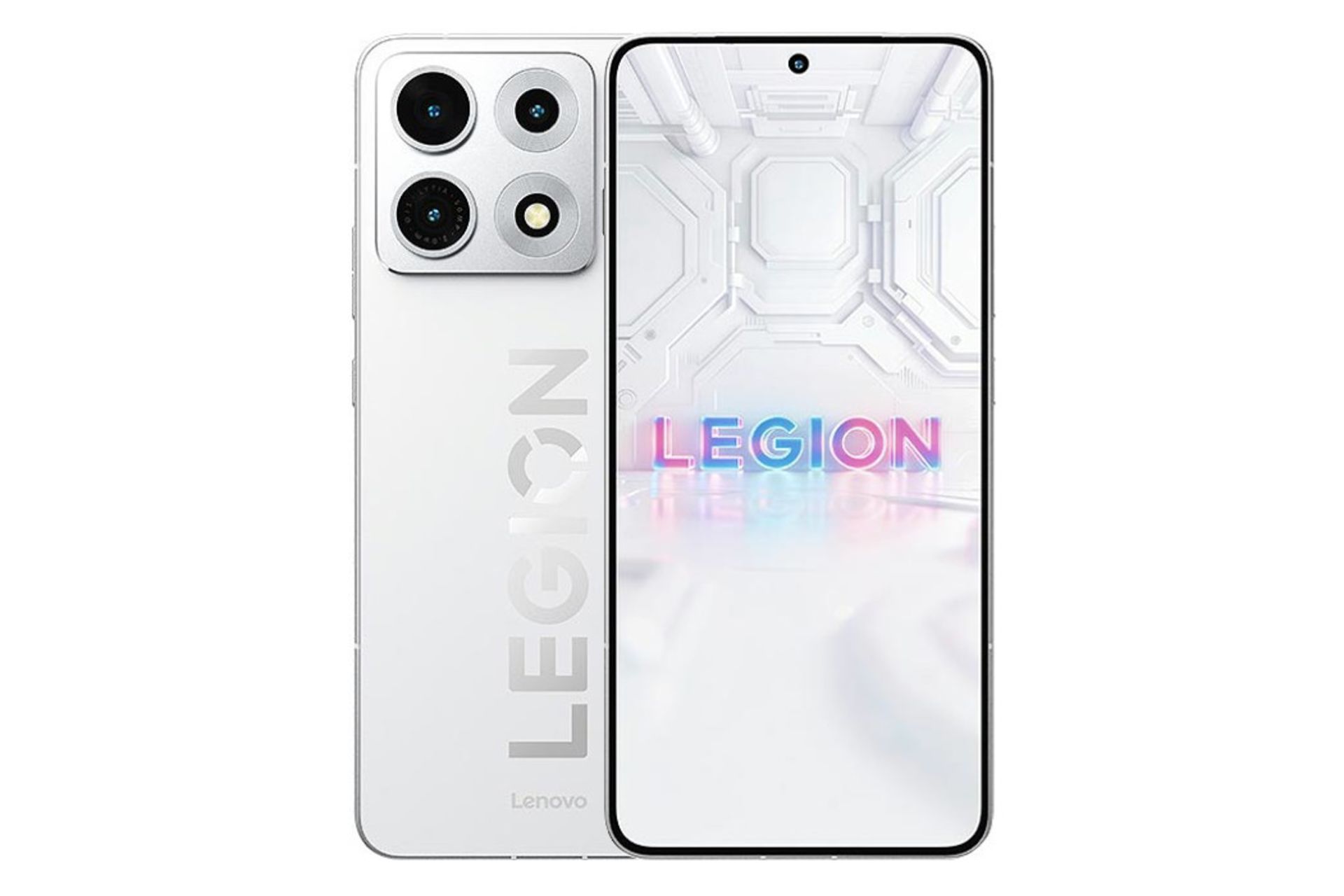 پنل جلو و پشت گوشی موبایل Legion Y70 لنوو نسخه 2026 سفید / Lenovo Legion Y70 2026
