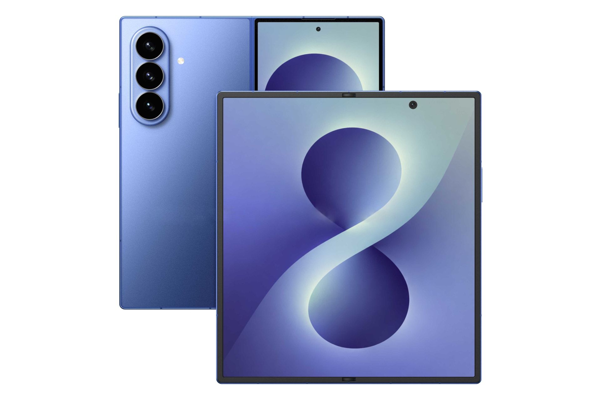 گوشی موبایل گلکسی زد فولد 8 سامسونگ آبی / Samsung Galaxy Z Fold8