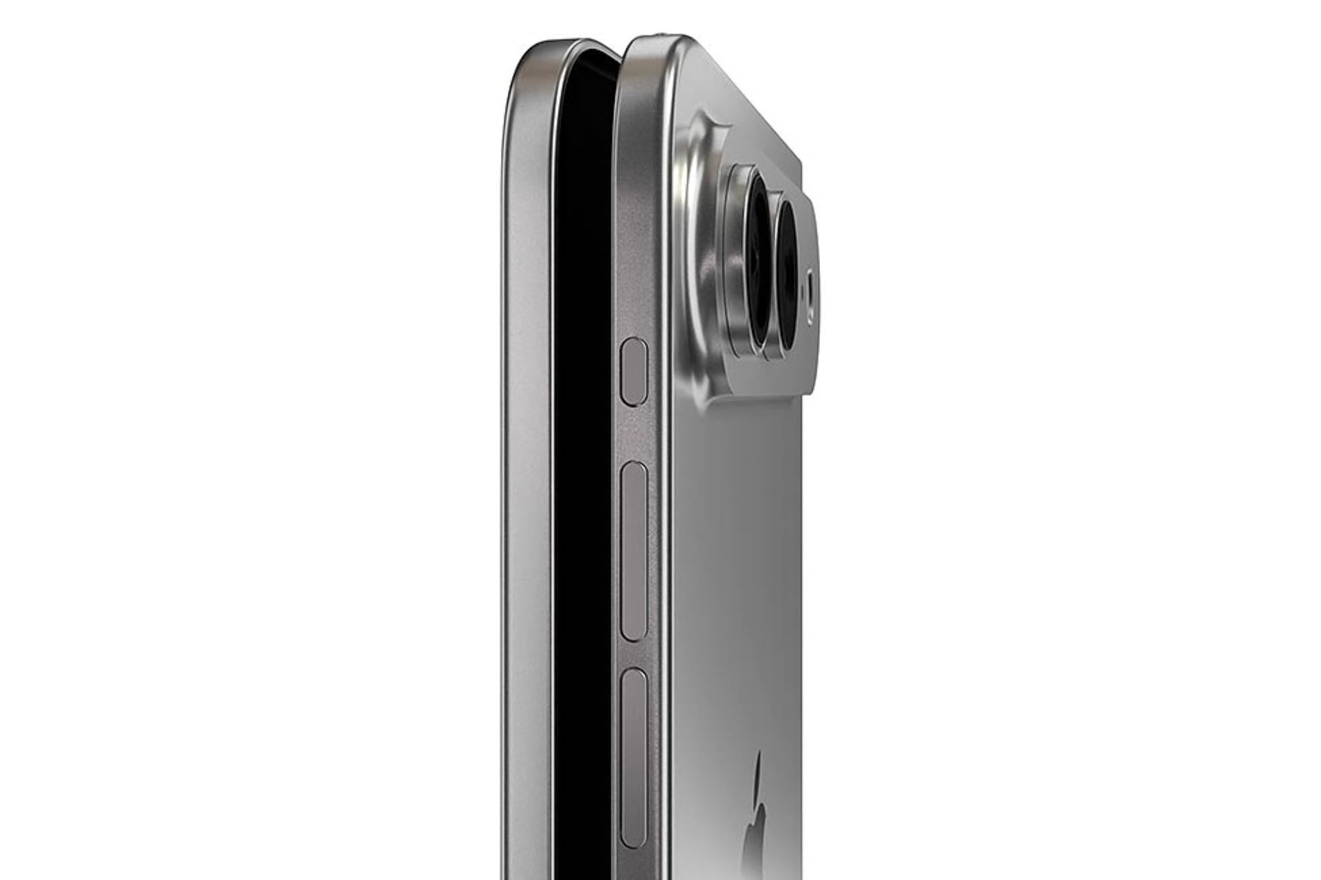 نمای جانبی گوشی موبایل آیفون فولد اپل / Apple iPhone Fold