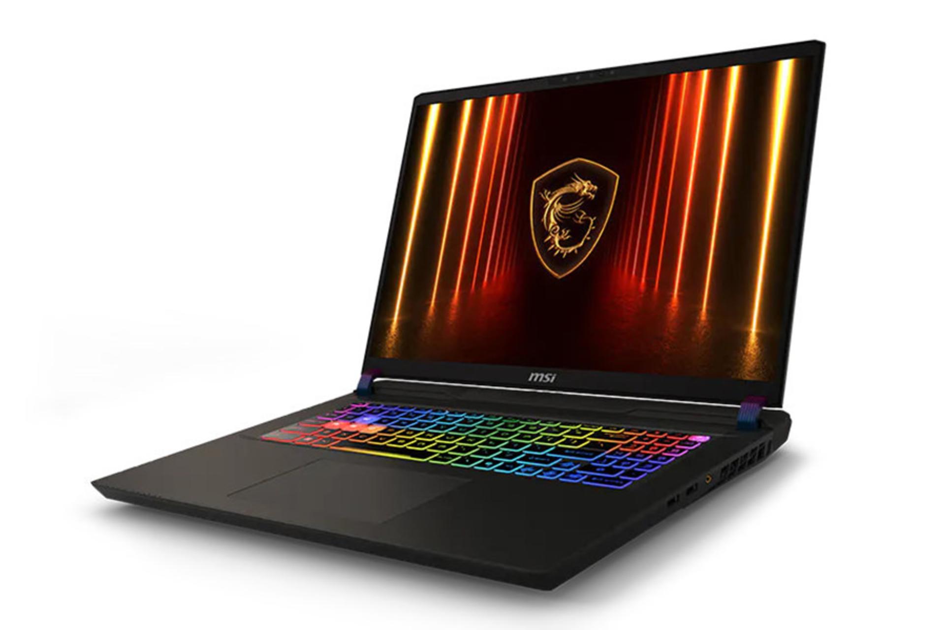 لپ تاپ ام اس آی MSI Vector 17 HX AI A2XW نمای جلو و راست
