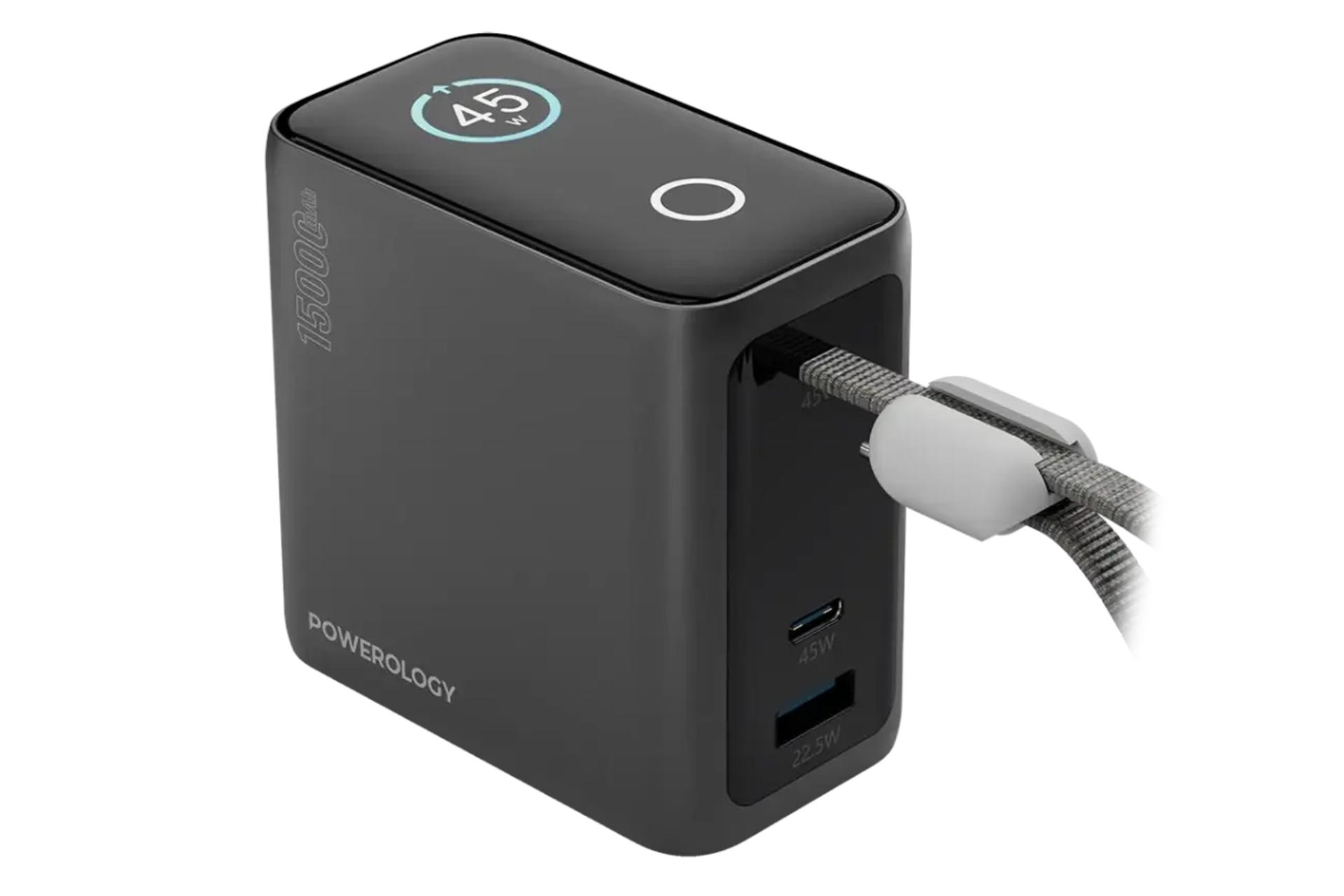 پاور بانک پاورولوجی Powerology Mini 15000mAh مشکی