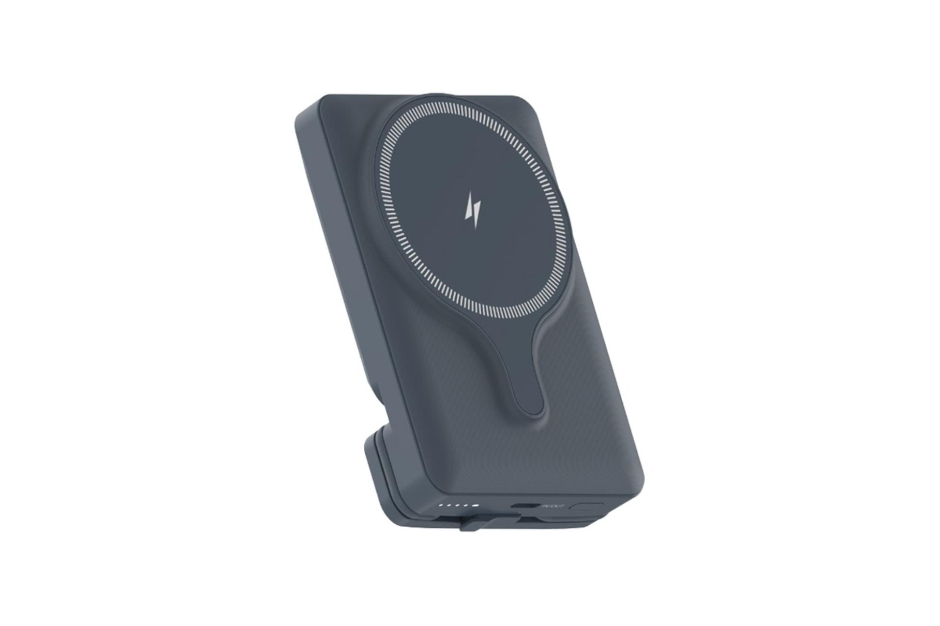 سمت چپ پاور بانک پاورولوجی Powerology PPBCHA32 5000mAh خاکستری