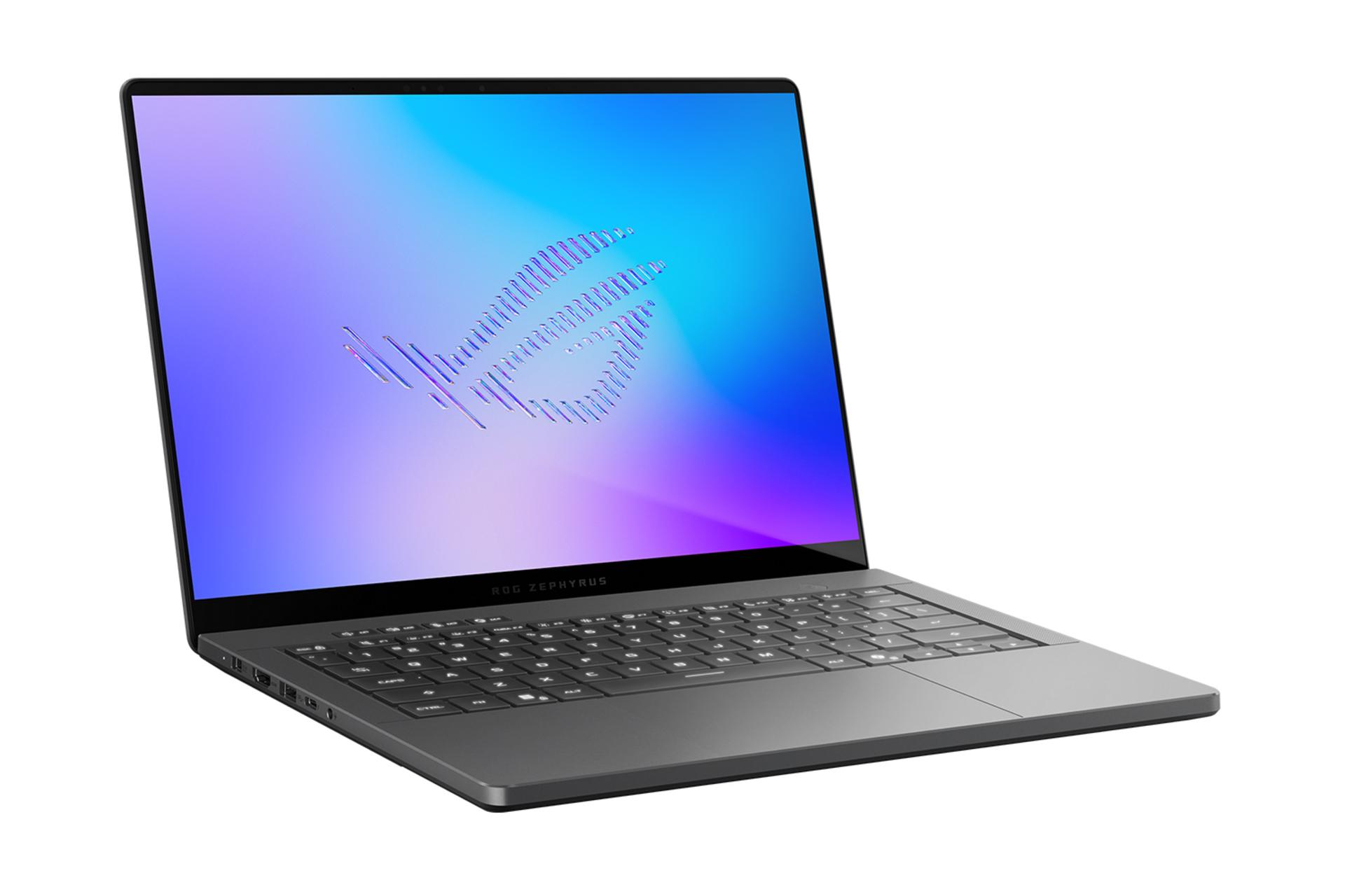 لپ تاپ ایسوس ASUS ROG Zephyrus G14 GU405 2026 نمای جلو و چپ