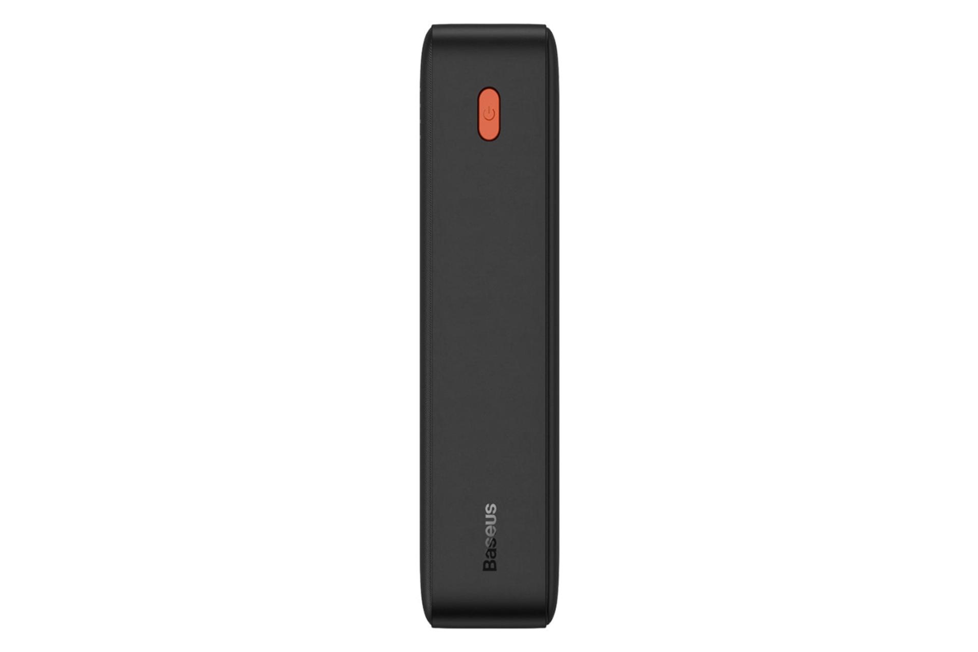 پاور بانک باسئوس Baseus Airpow 30000mAh مشکی از نمای کناری