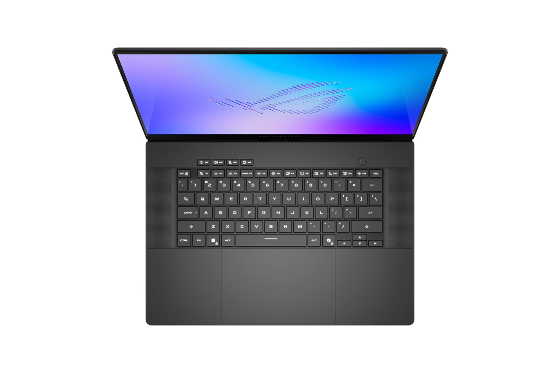 لپ تاپ ایسوس ASUS ROG Zephyrus G16 2026 GU606 نمای بالا و کیبورد