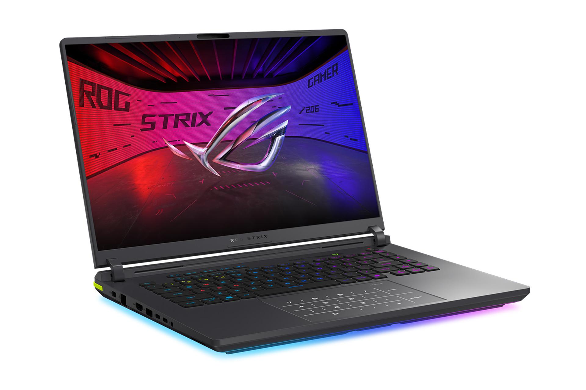 لپ تاپ ایسوس ASUS ROG Strix G16 2026 G615 نمای جلو و چپ