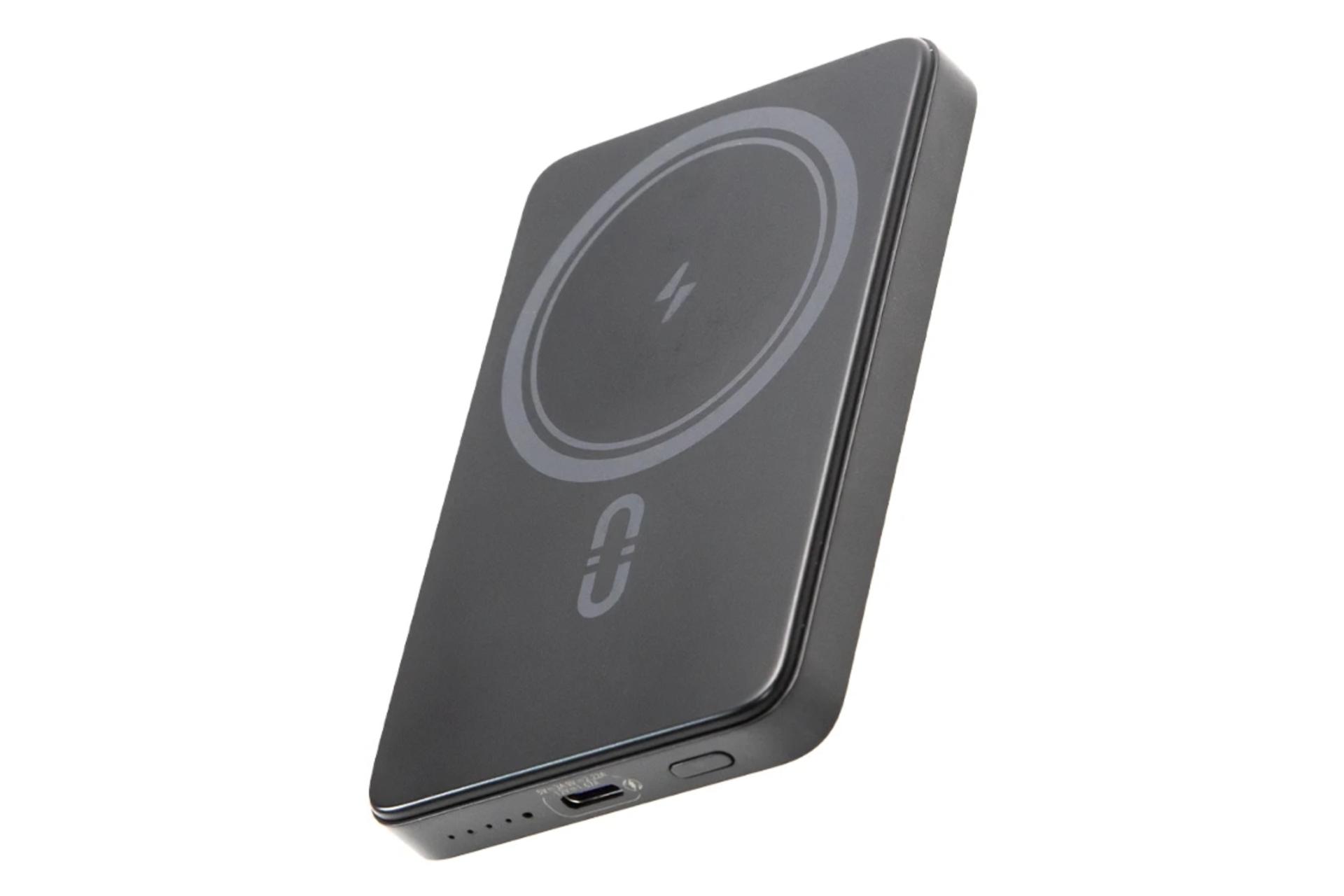 پاور بانک روموس Romoss WSC05-131 5000mAh مشکی از نمای کناری