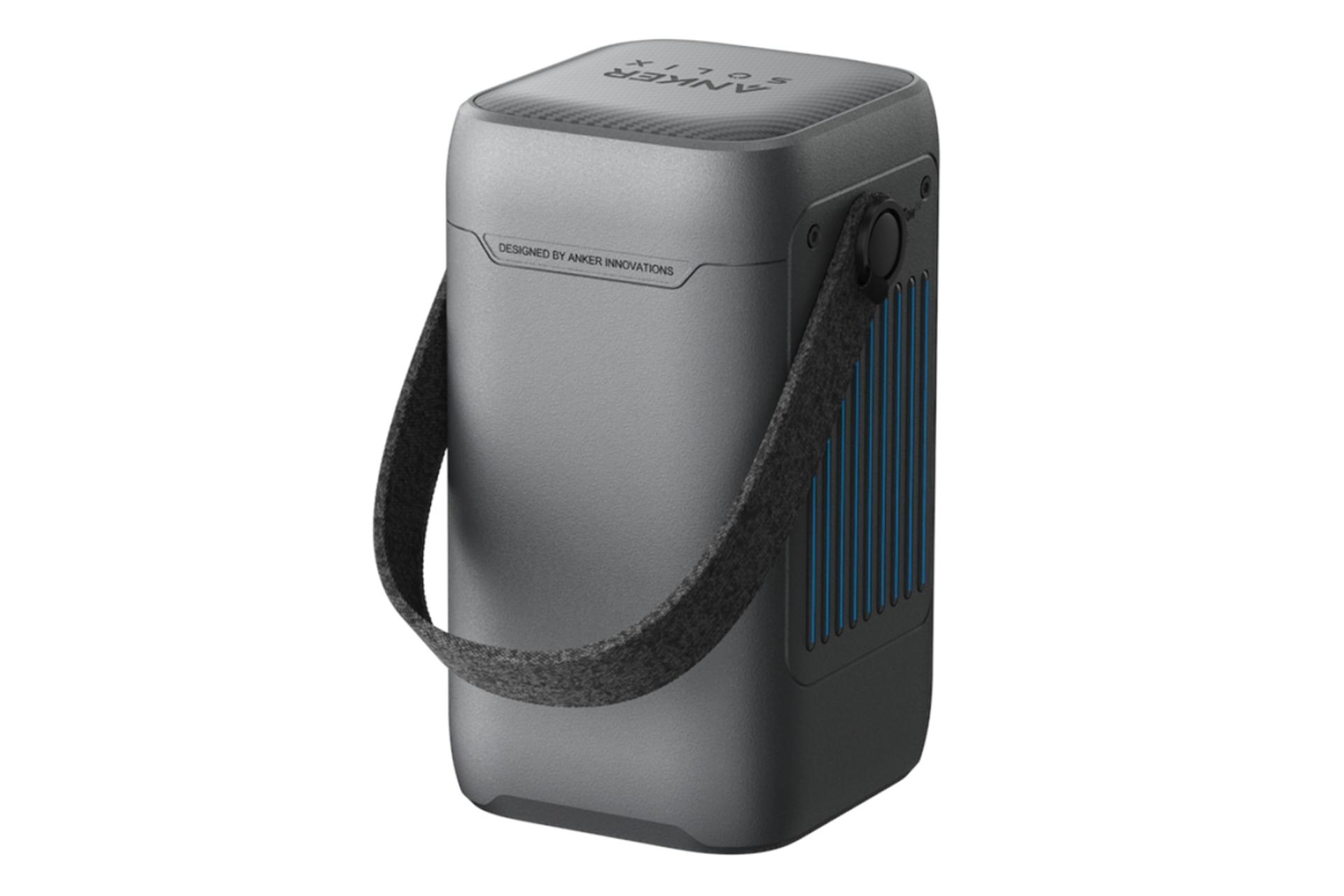 سمت راست پشت پاور بانک انکر Anker SOLIX C200 60000mAh